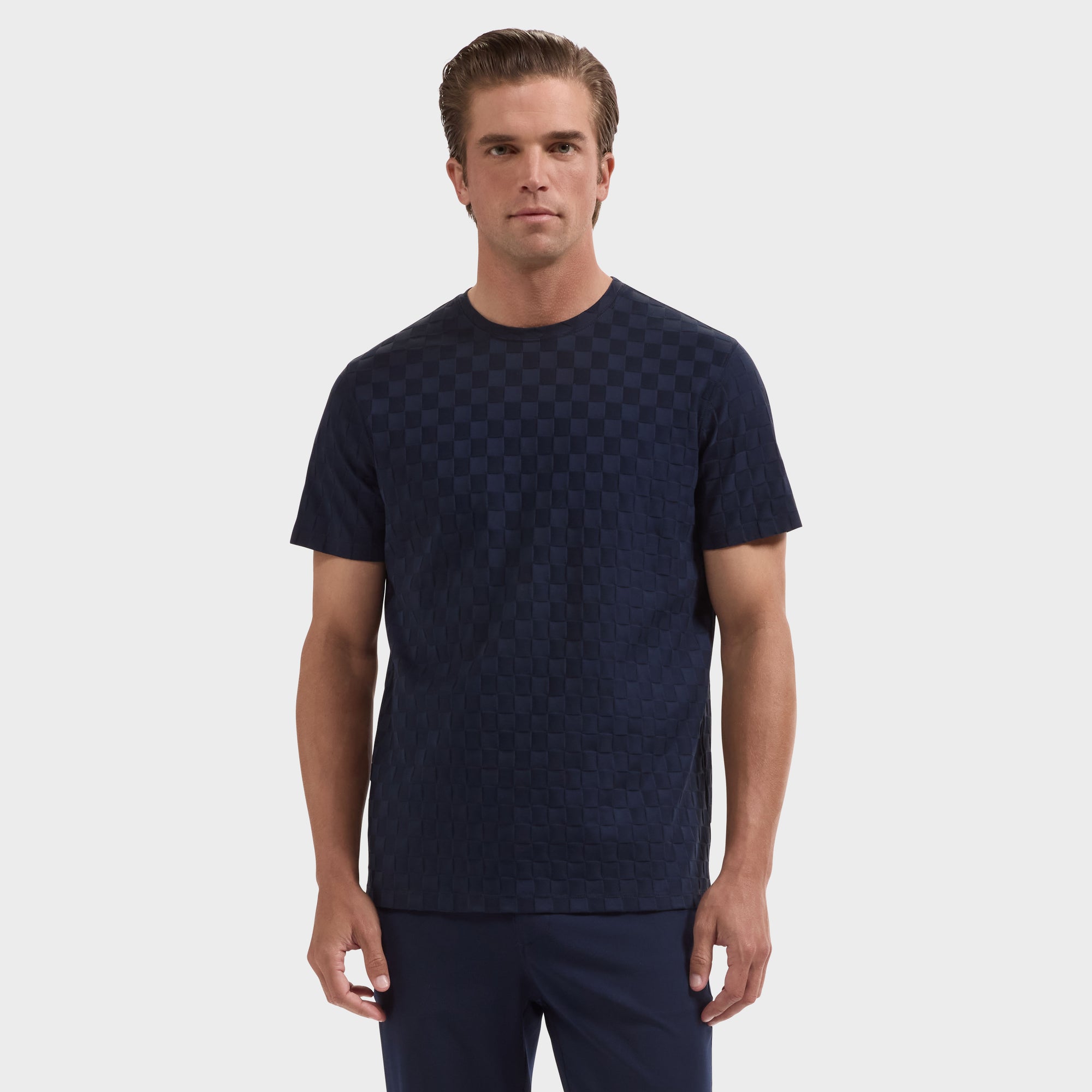 Checkboard Jacquard T-Shirt