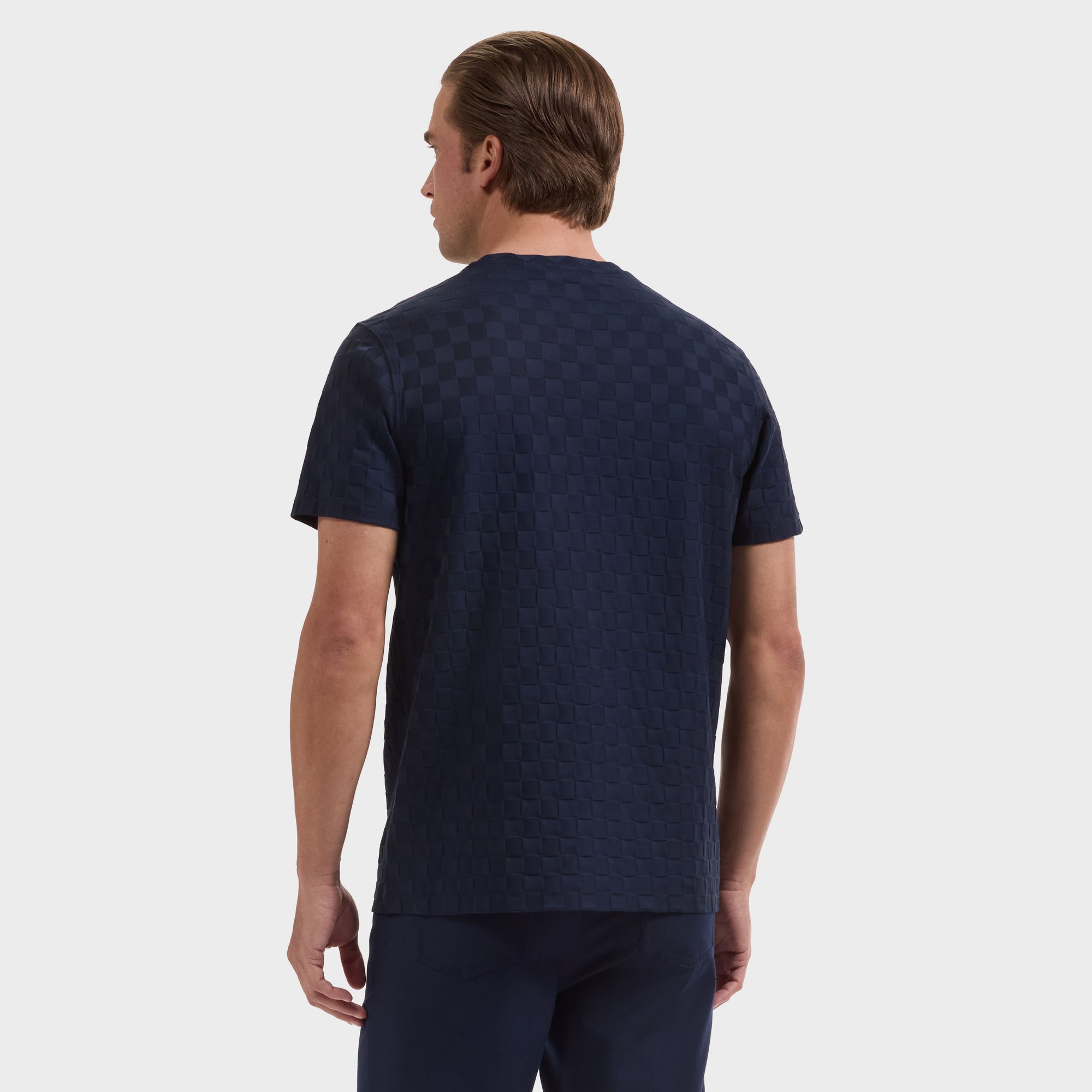 Checkboard Jacquard T-Shirt