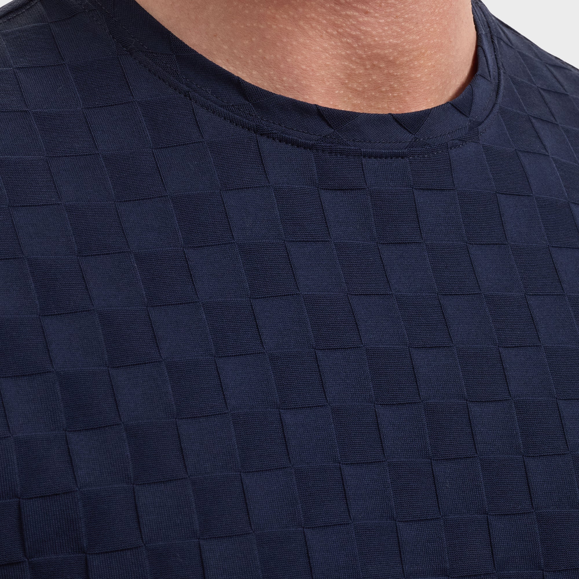 Checkboard Jacquard T-Shirt