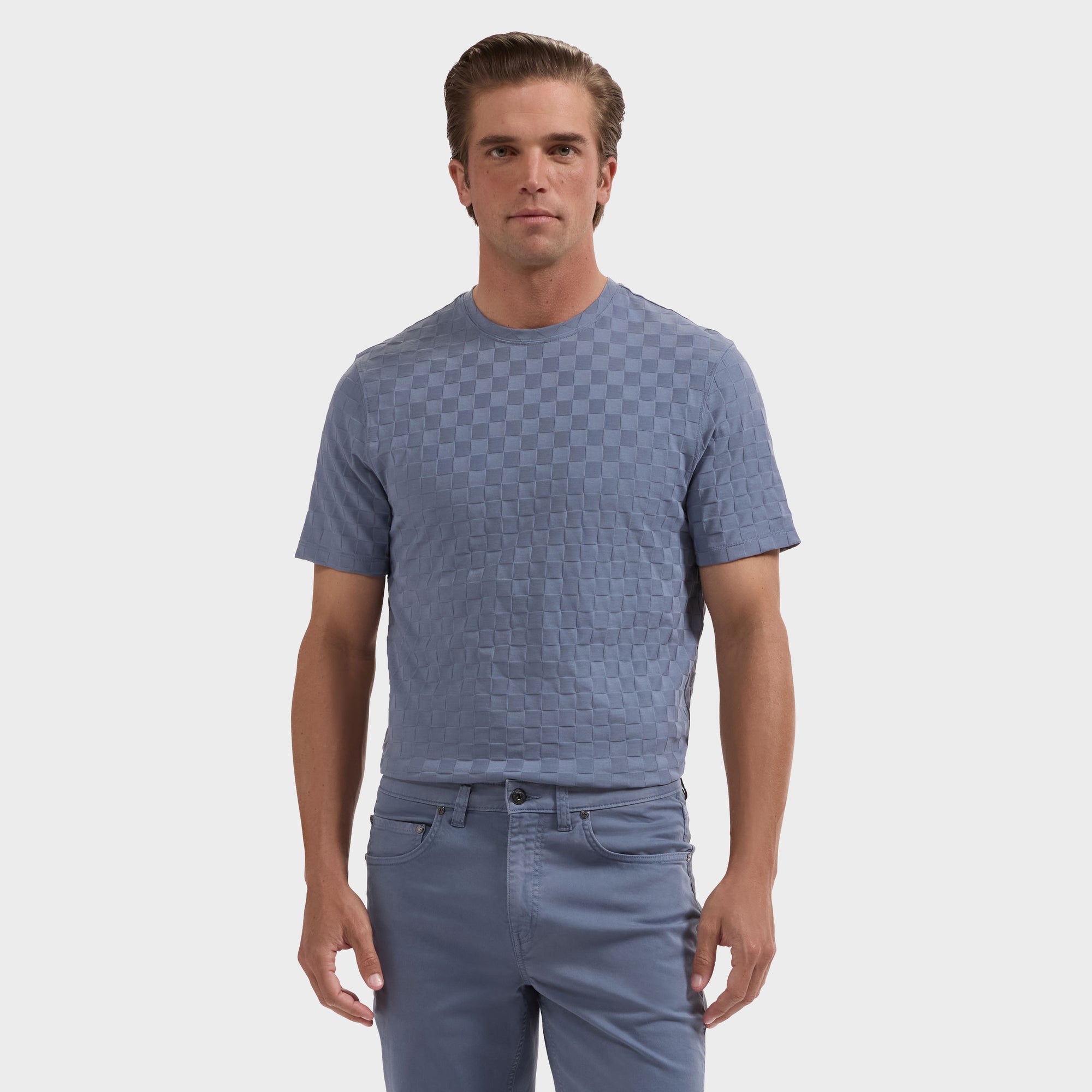 Checkboard Jacquard T-Shirt