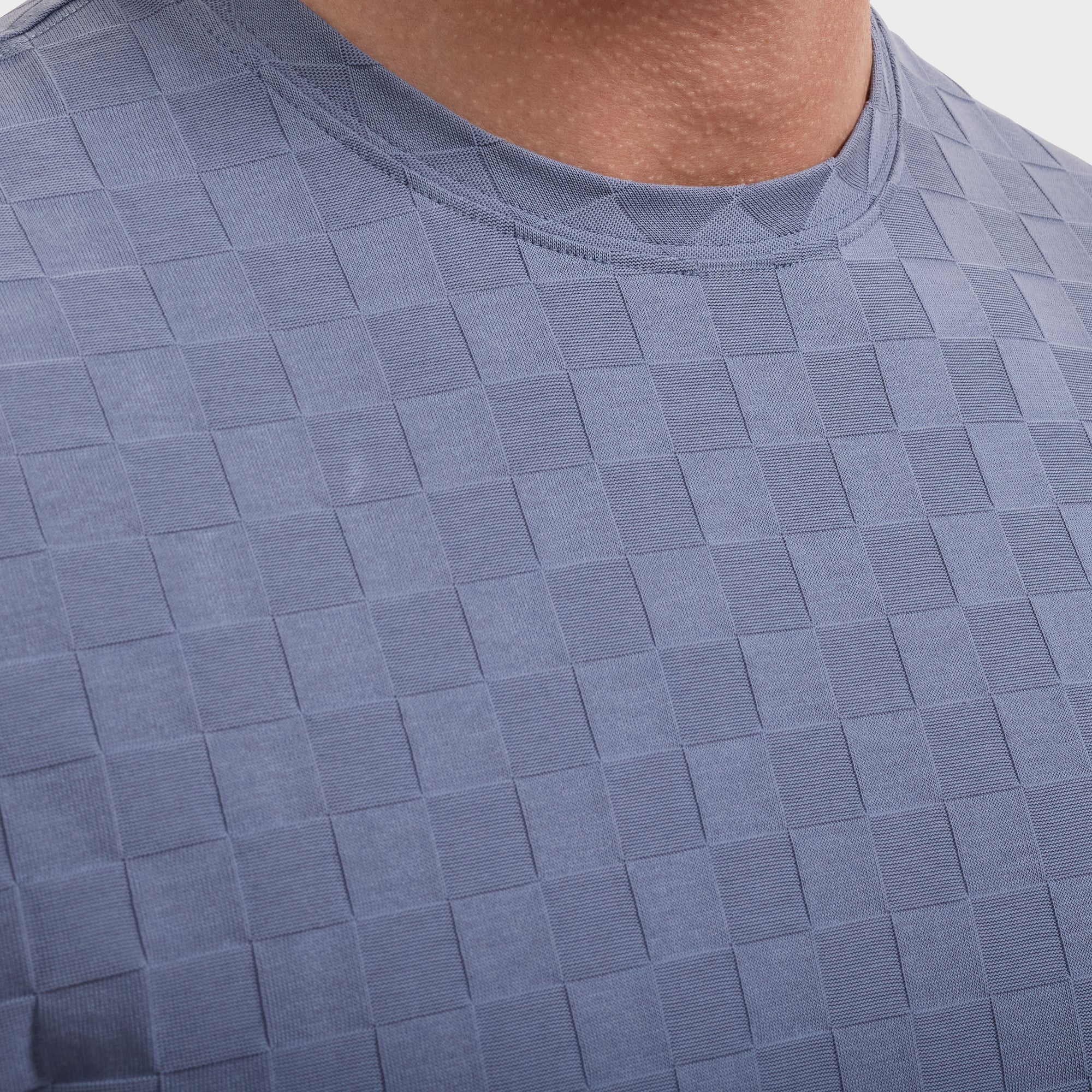 Checkboard Jacquard T-Shirt