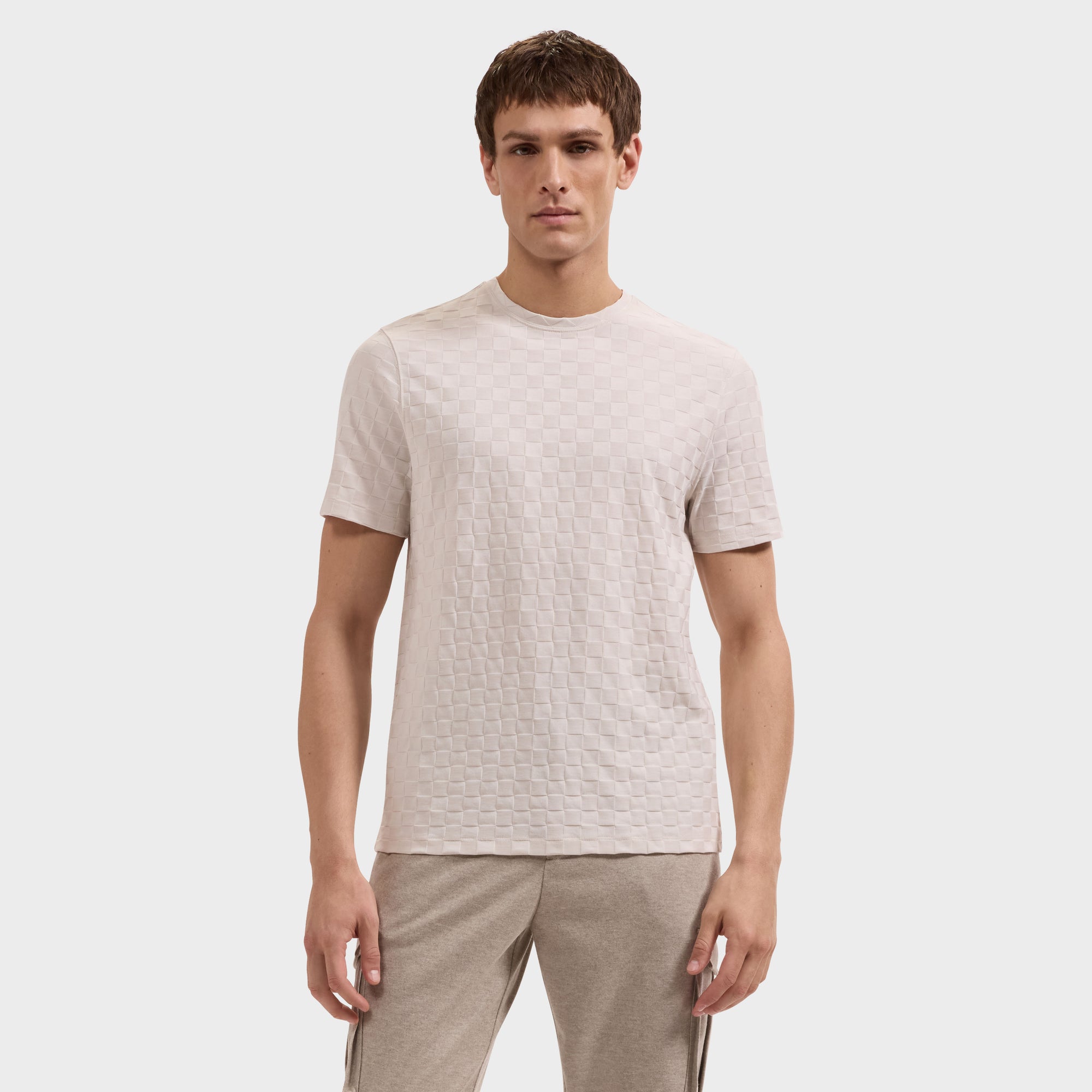 Checkboard Jacquard T-Shirt