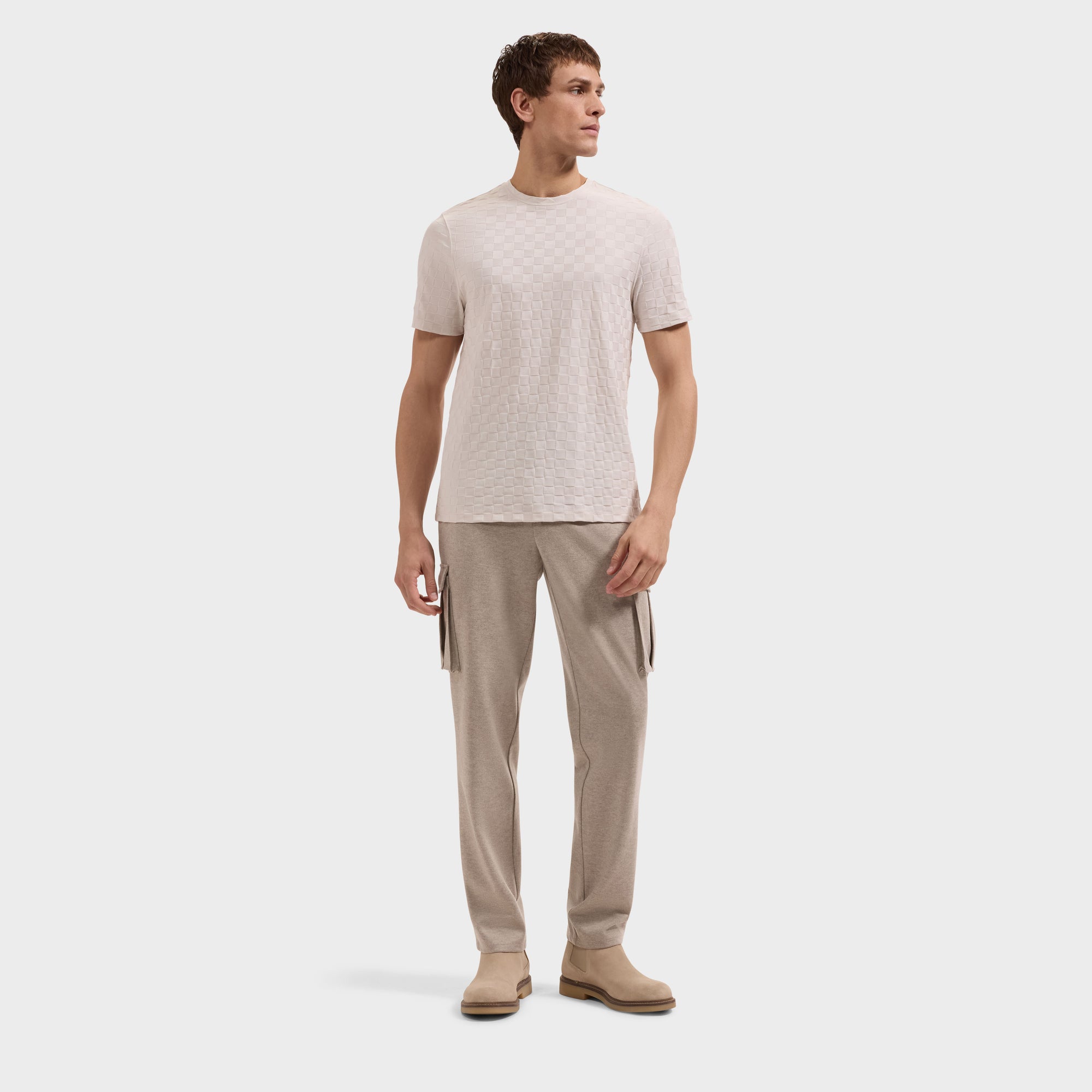 Checkboard Jacquard T-Shirt