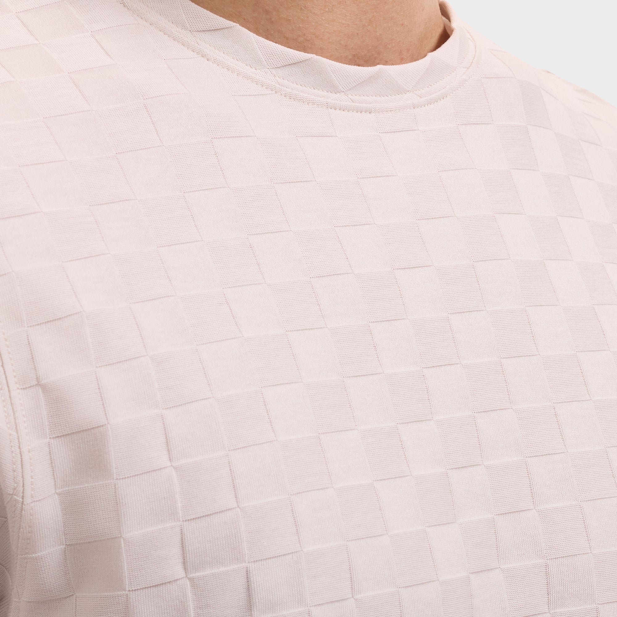 Checkboard Jacquard T-Shirt