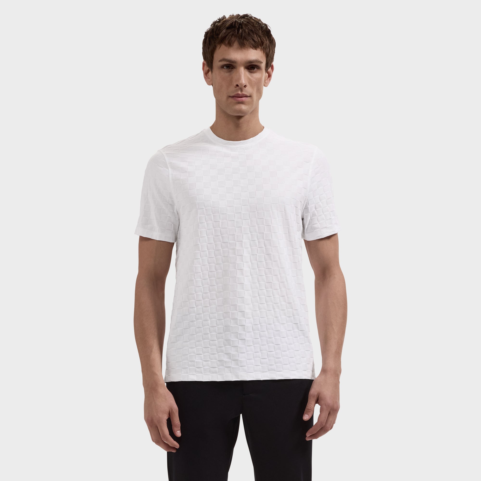 Checkboard Jacquard T-Shirt