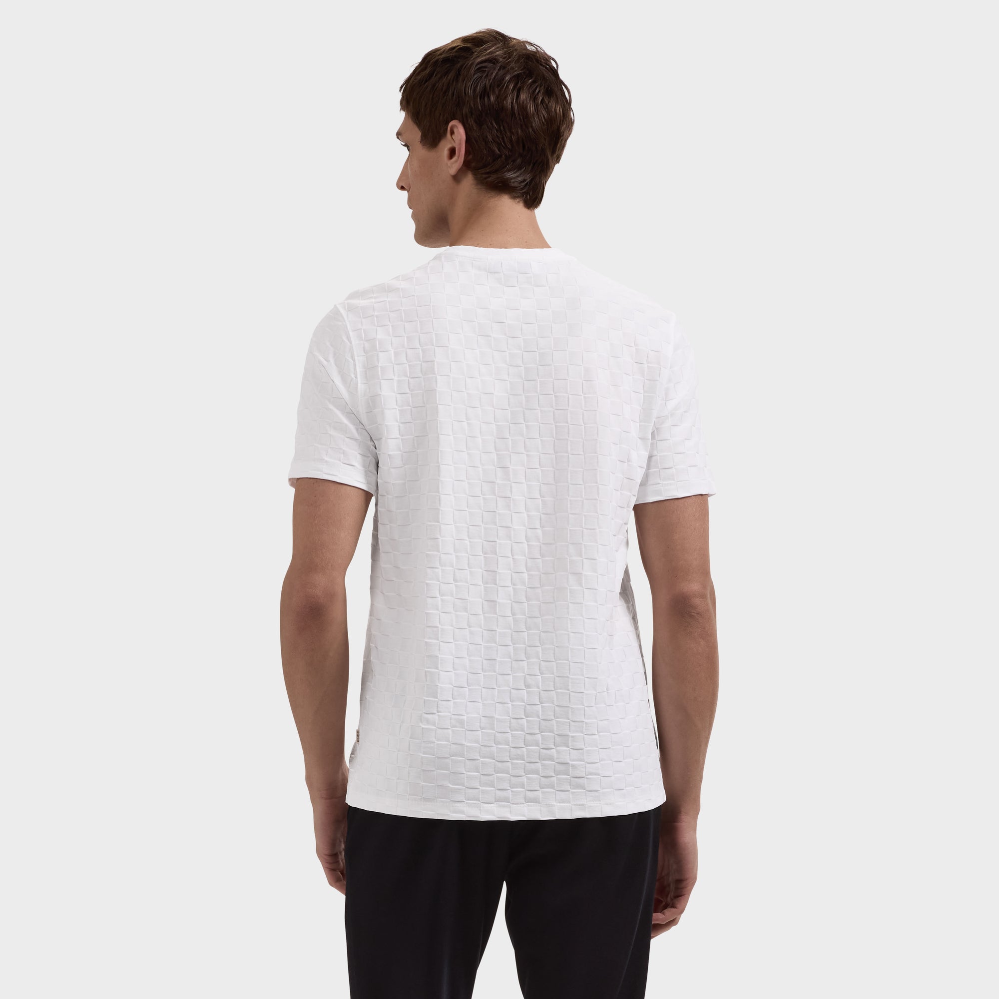Checkboard Jacquard T-Shirt