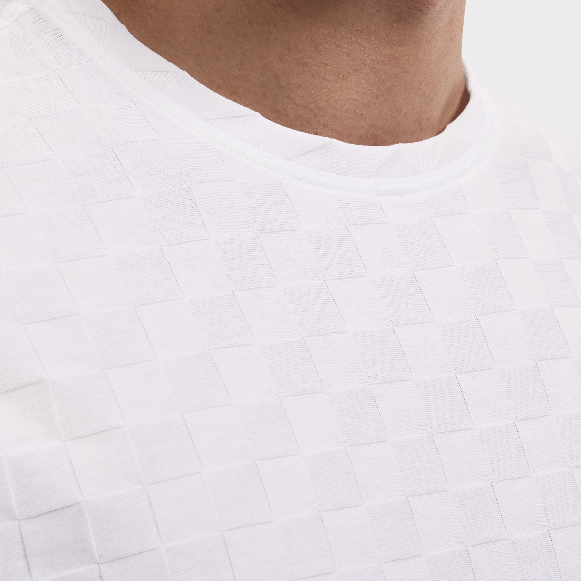 Checkboard Jacquard T-Shirt