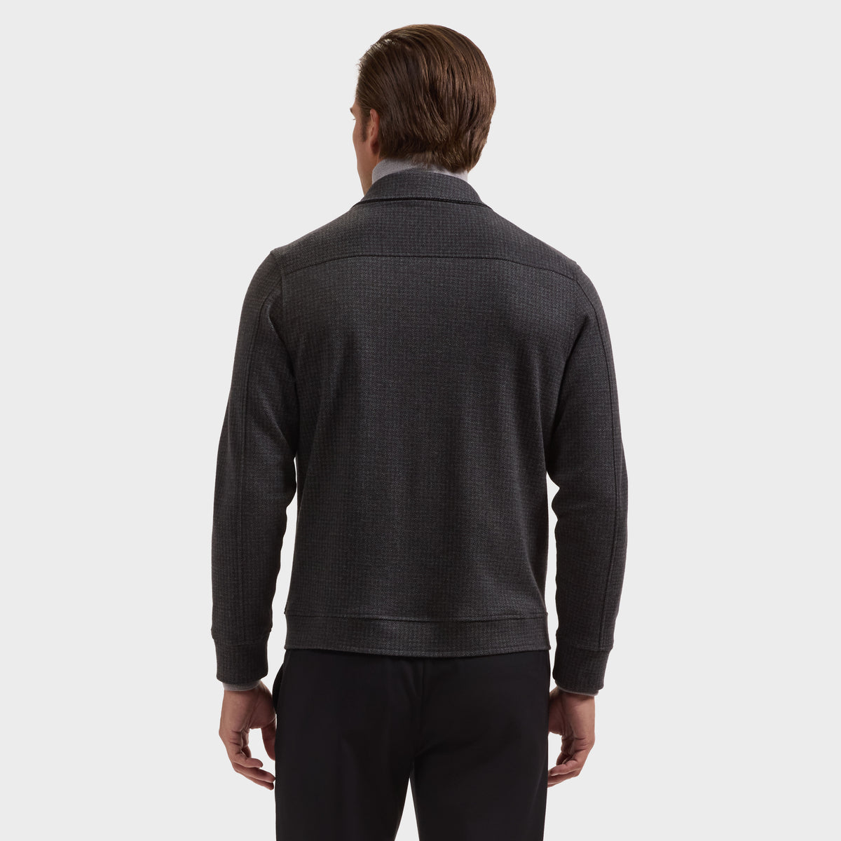 Houndstooth Zip Jacket