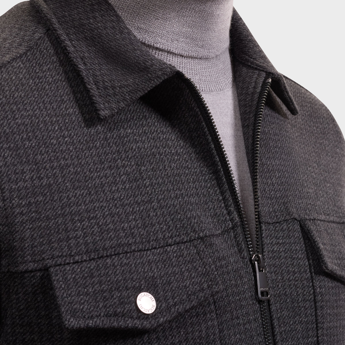 Houndstooth Zip Jacket