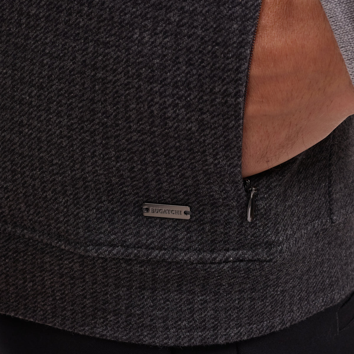 Houndstooth Zip Jacket