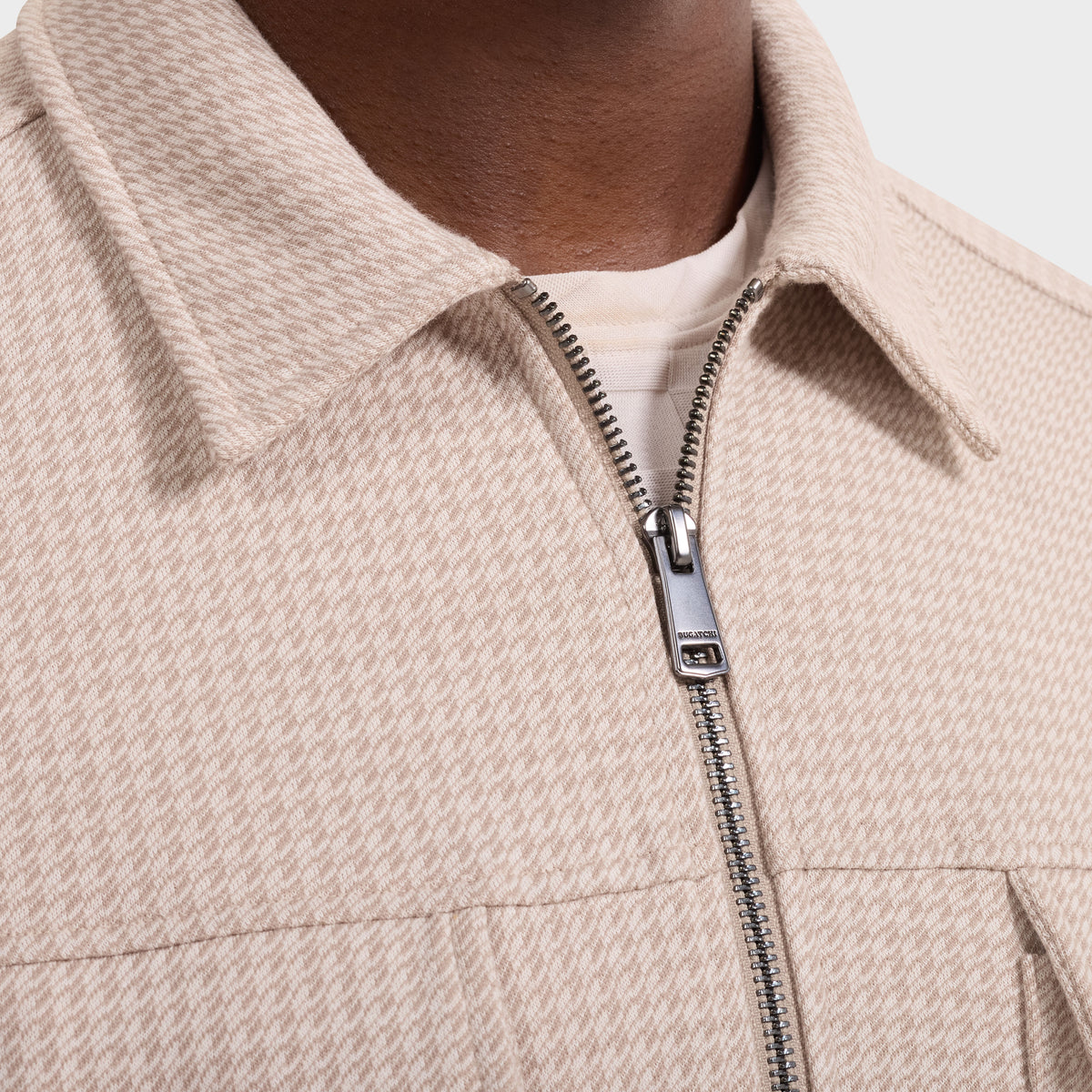 Houndstooth Zip Jacket