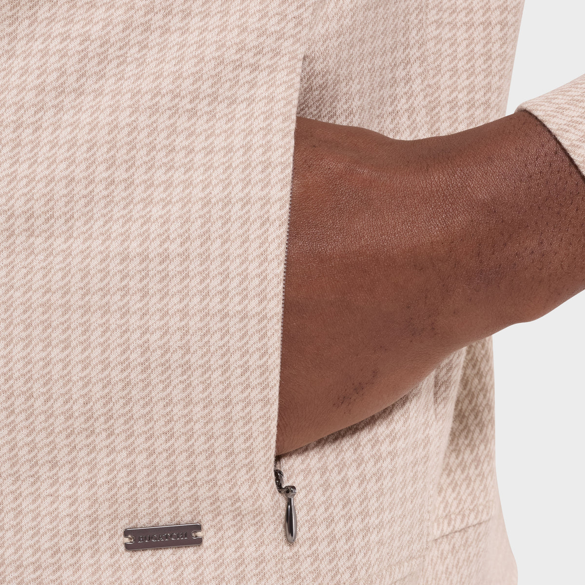 Houndstooth Zip Jacket