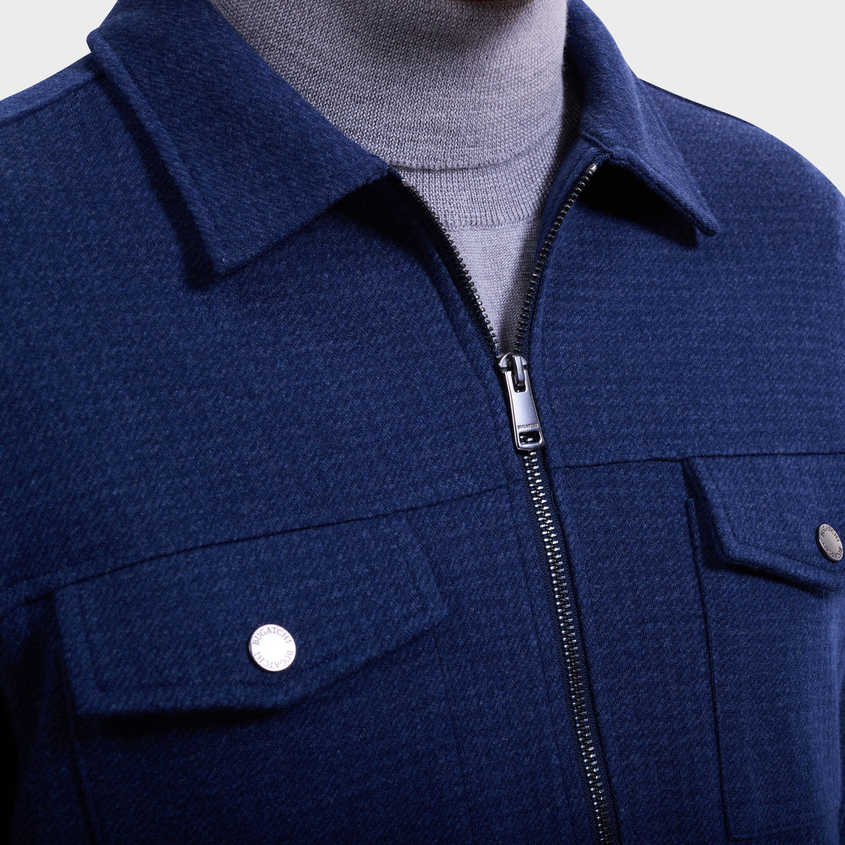 Houndstooth Zip Jacket