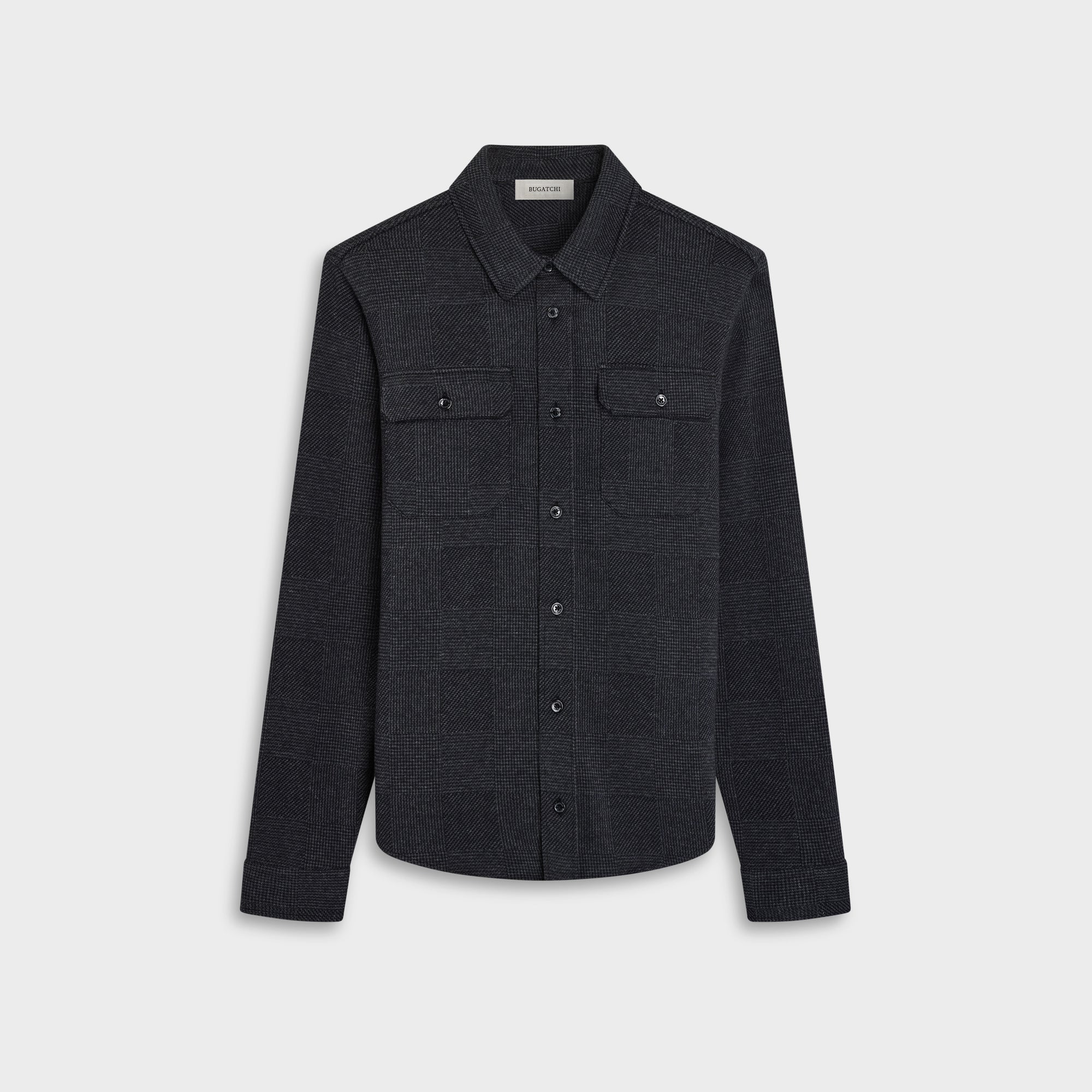 Glen Plaid Knit Shirt