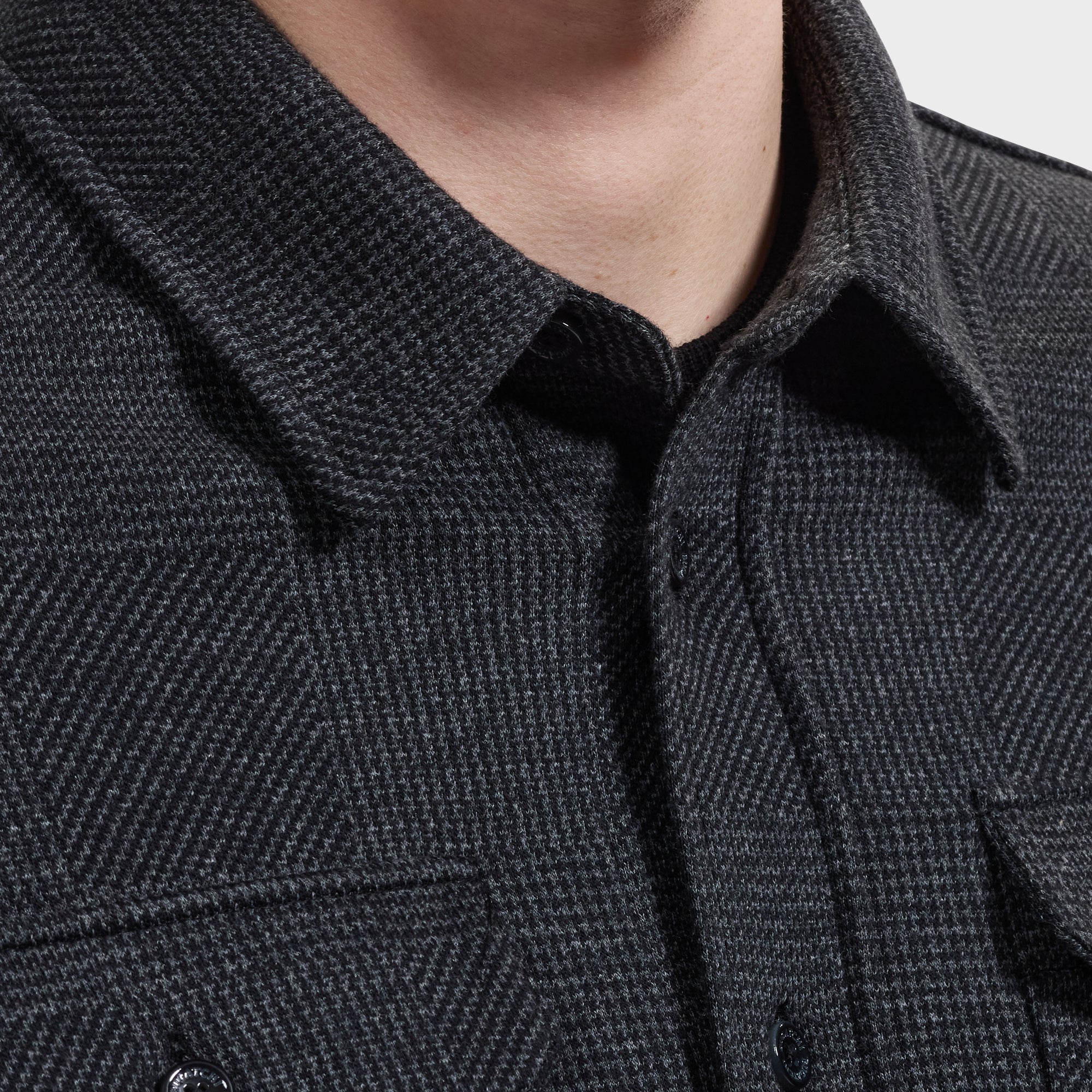 Glen Plaid Knit Shirt