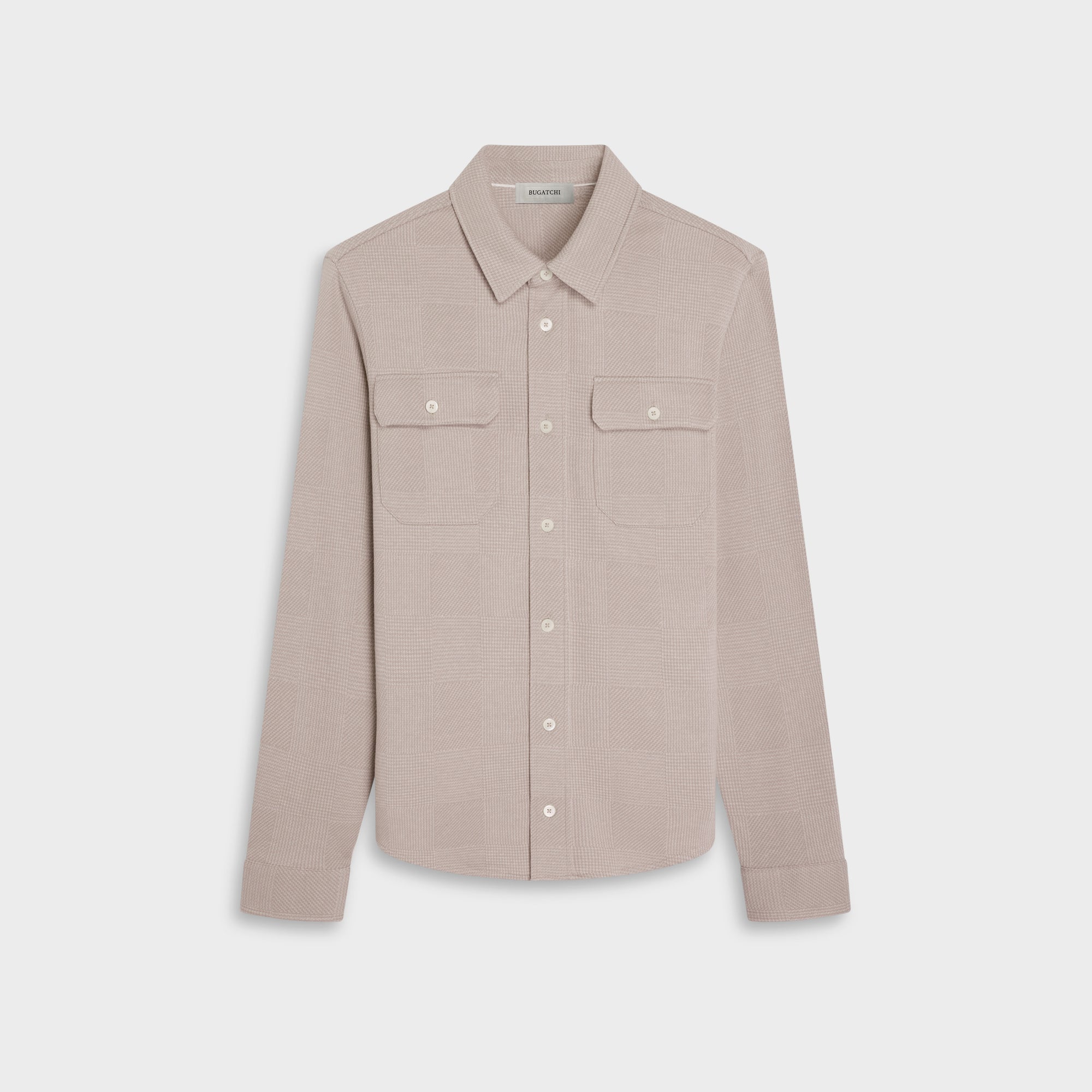 Glen Plaid Knit Shirt
