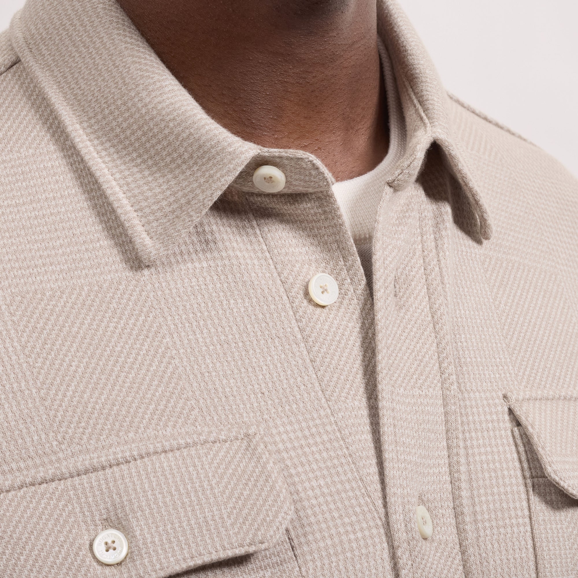 Glen Plaid Knit Shirt