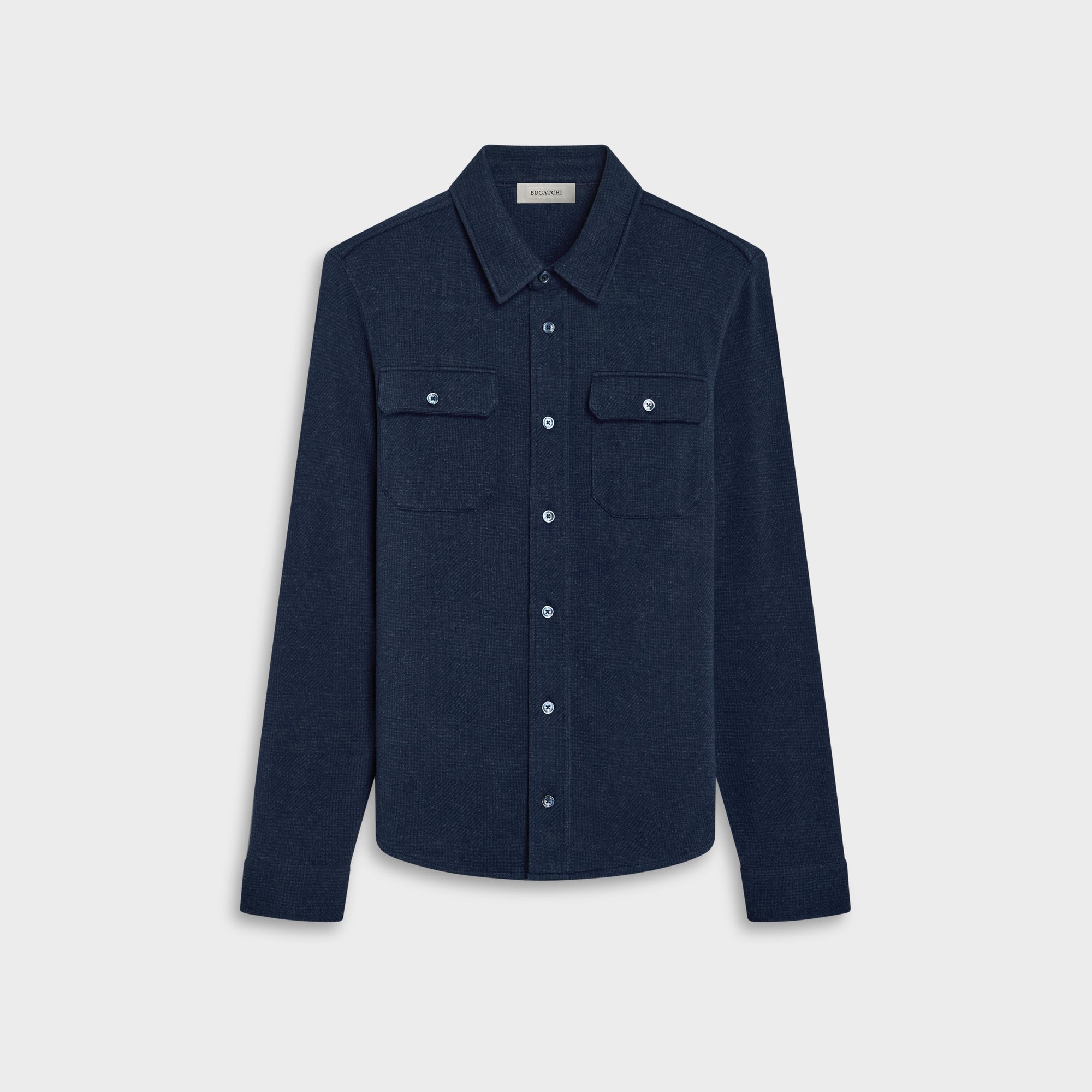Glen Plaid Knit Shirt
