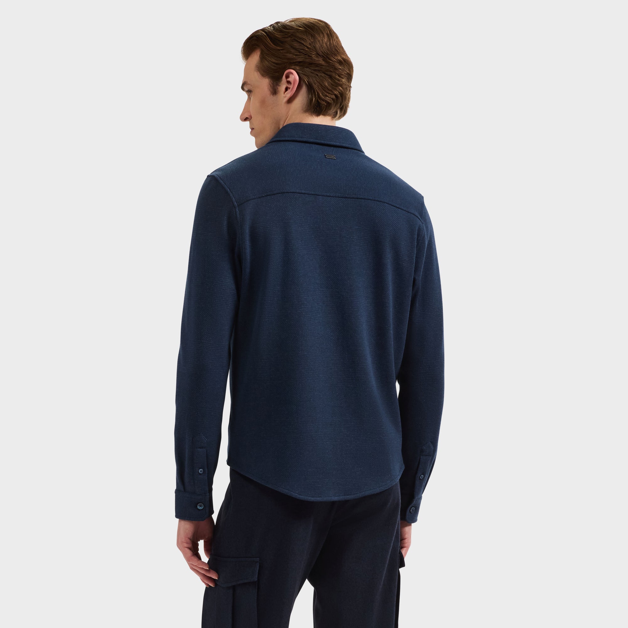 Glen Plaid Knit Shirt