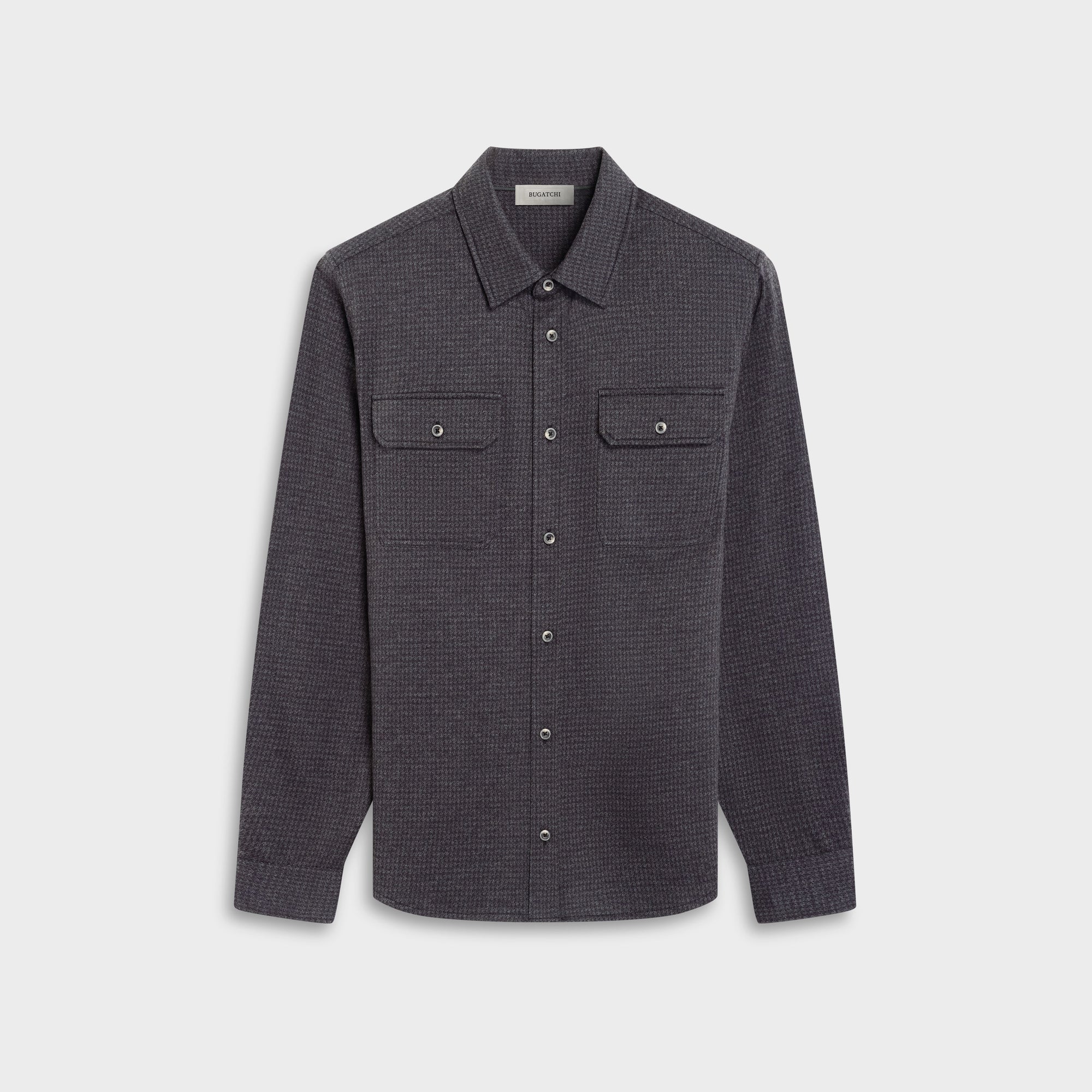 Houndstooth Knit Shirt