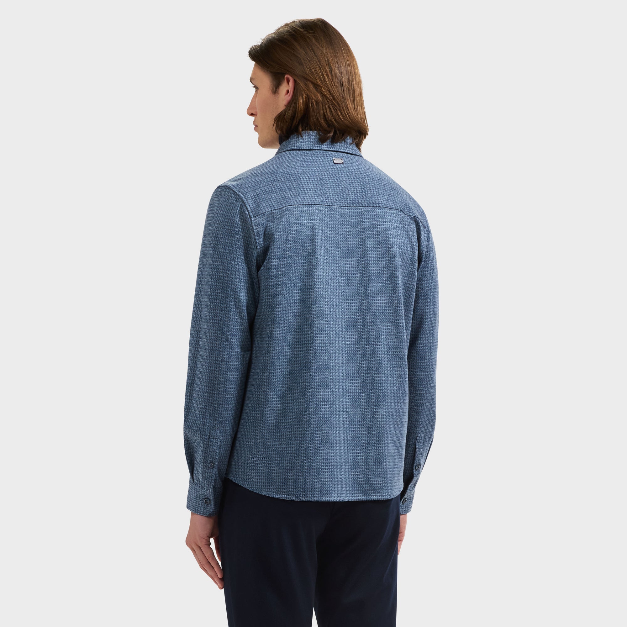 Houndstooth Knit Shirt