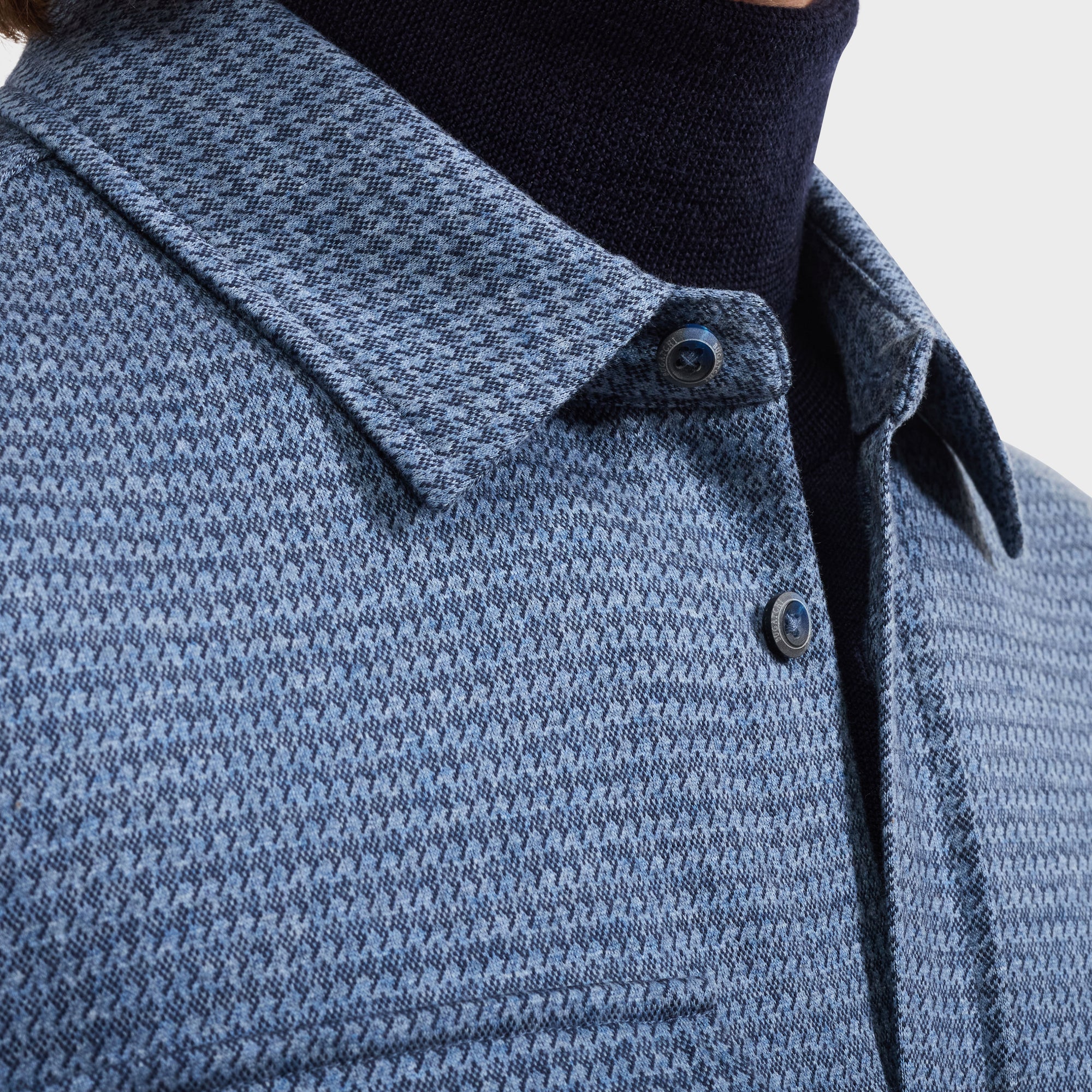 Houndstooth Knit Shirt