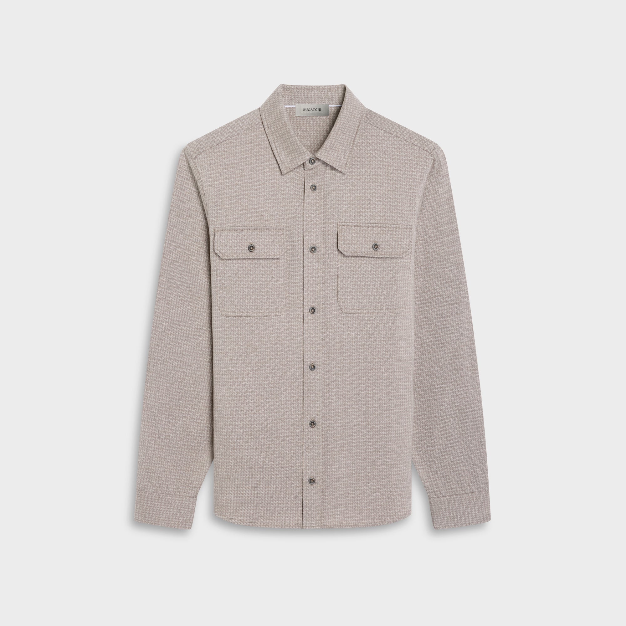 Houndstooth Knit Shirt