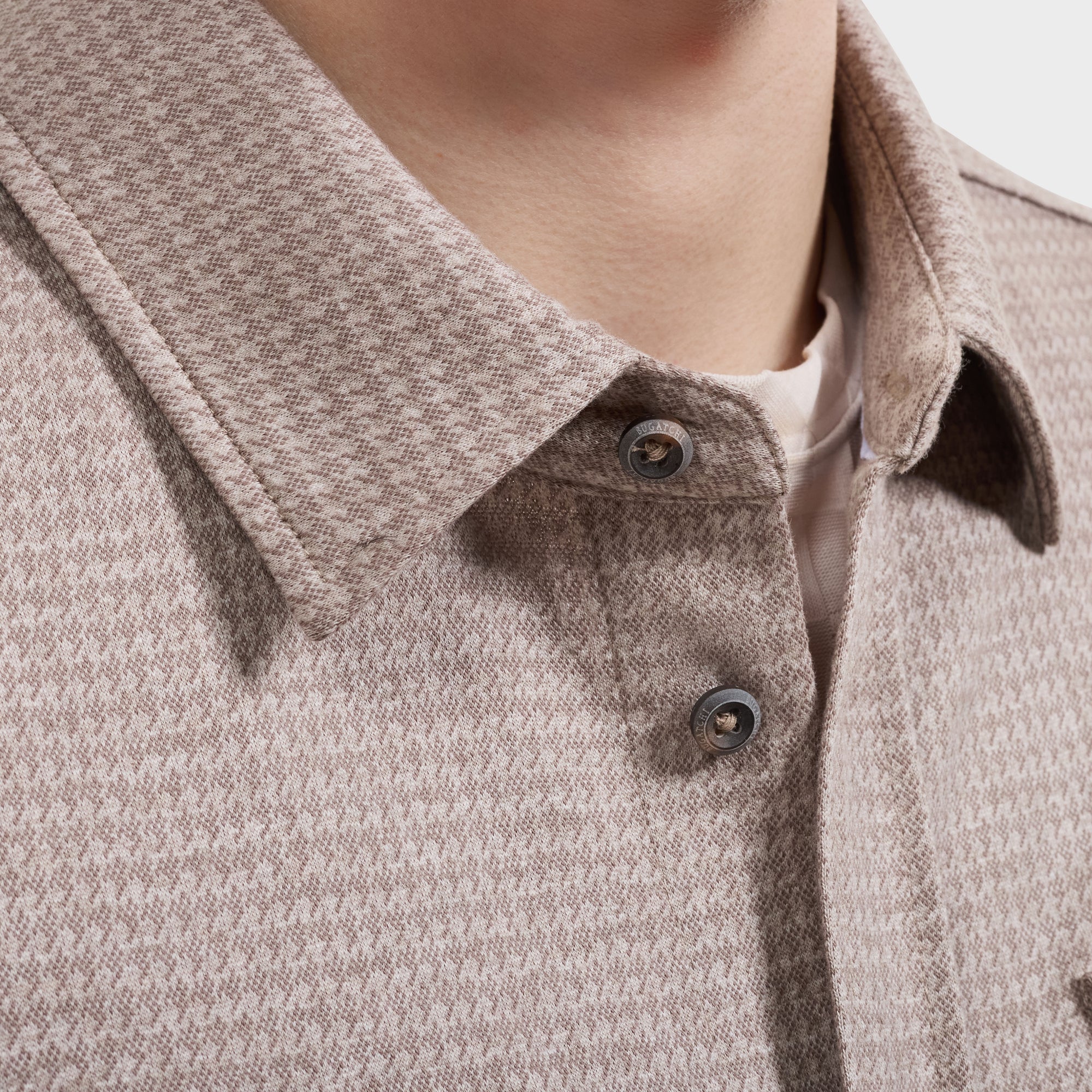 Houndstooth Knit Shirt