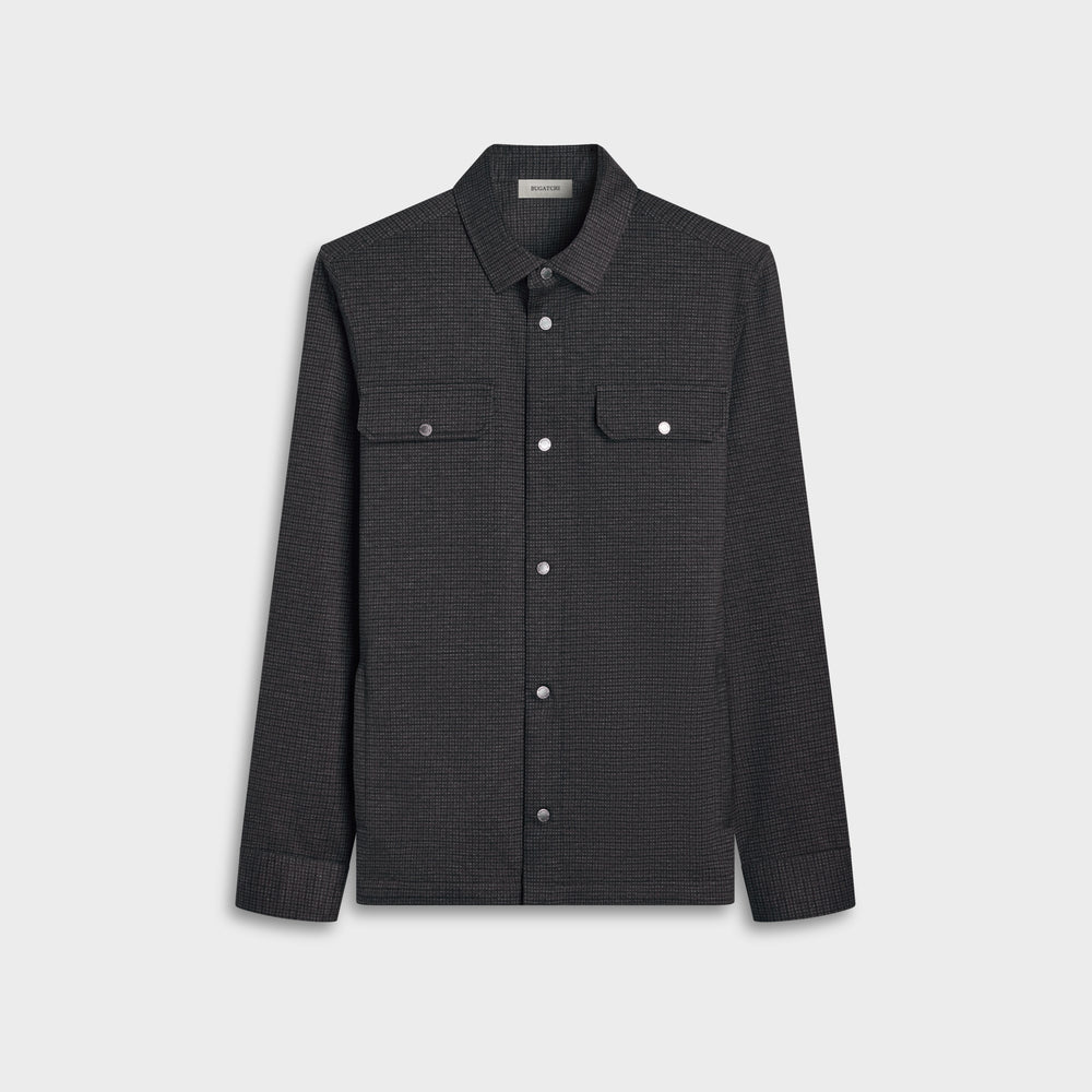 bugatchi dress shirt Men's Shirts Color:Med Wash Denim LowStock:43252543979571 Beige Printed Organza Jacket Short sleeve drying and wrinkle