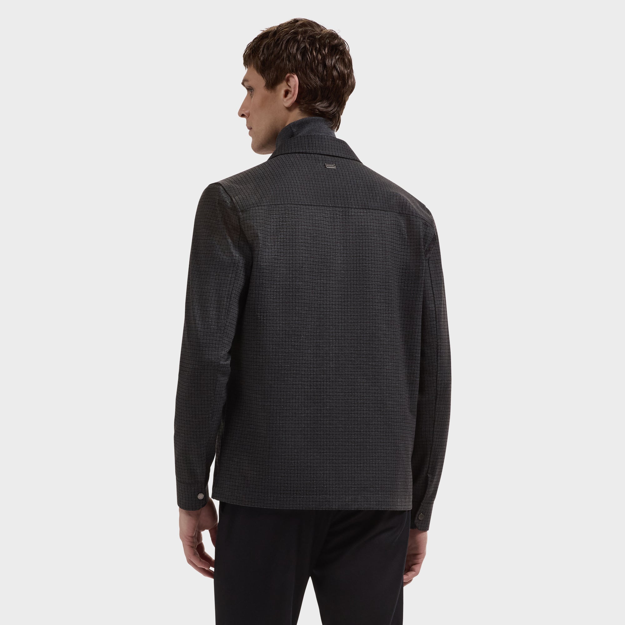 Micro Check Performance Knit Shirt