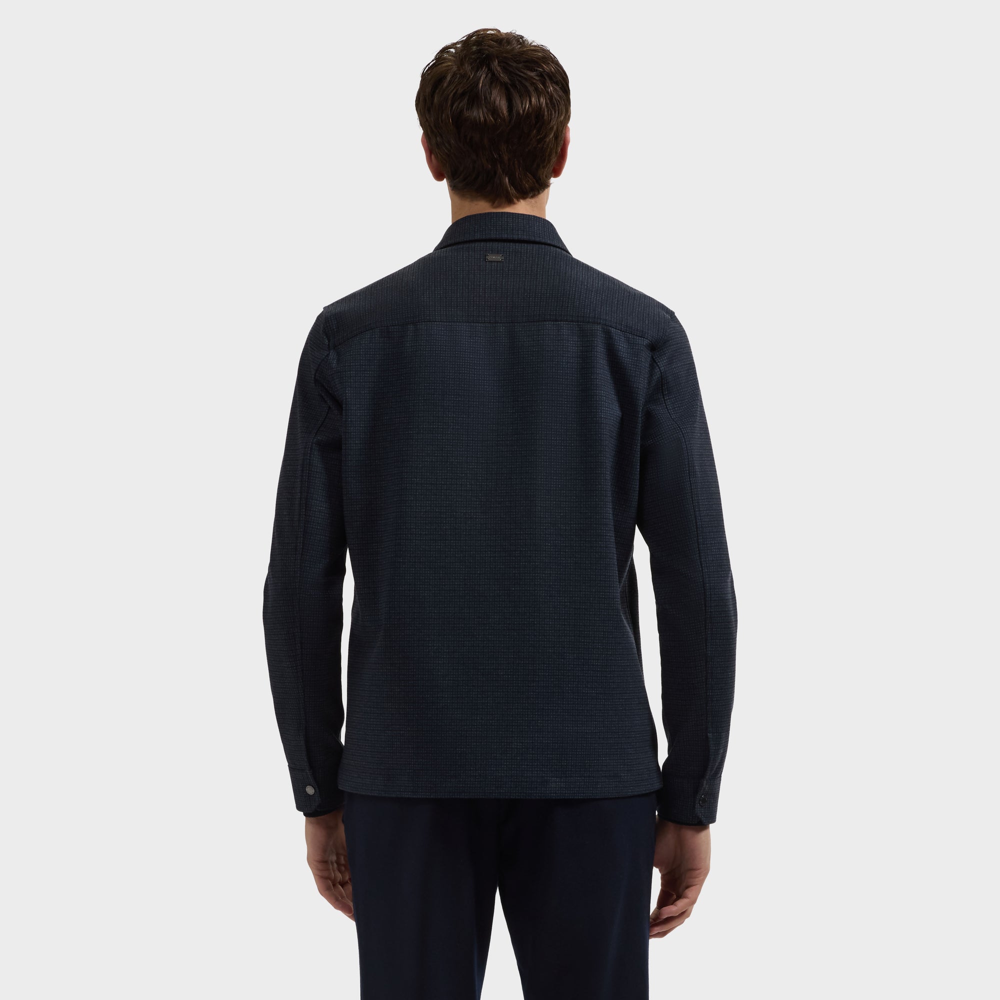 Micro Check Performance Knit Shirt