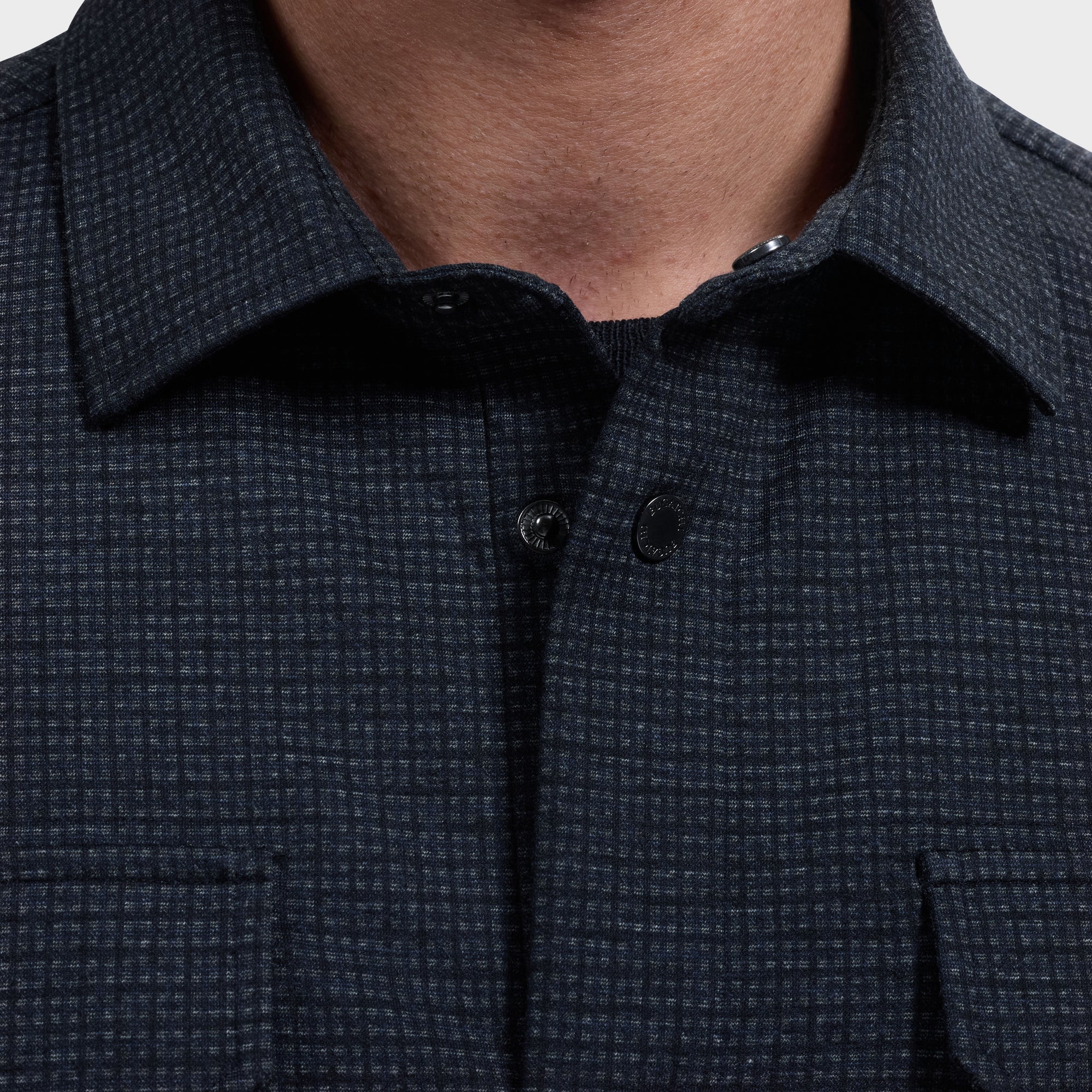 Micro Check Performance Knit Shirt