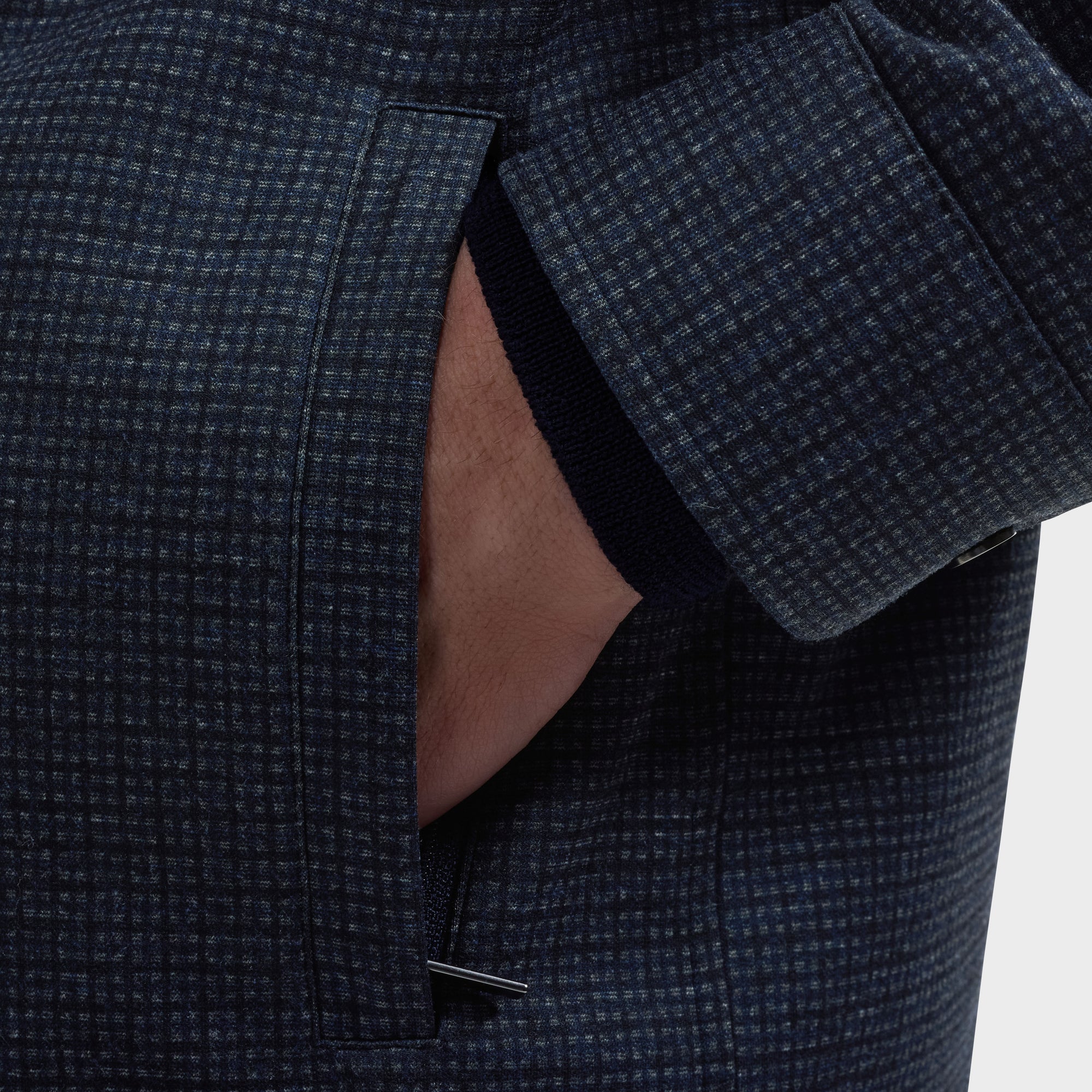 Micro Check Performance Knit Shirt