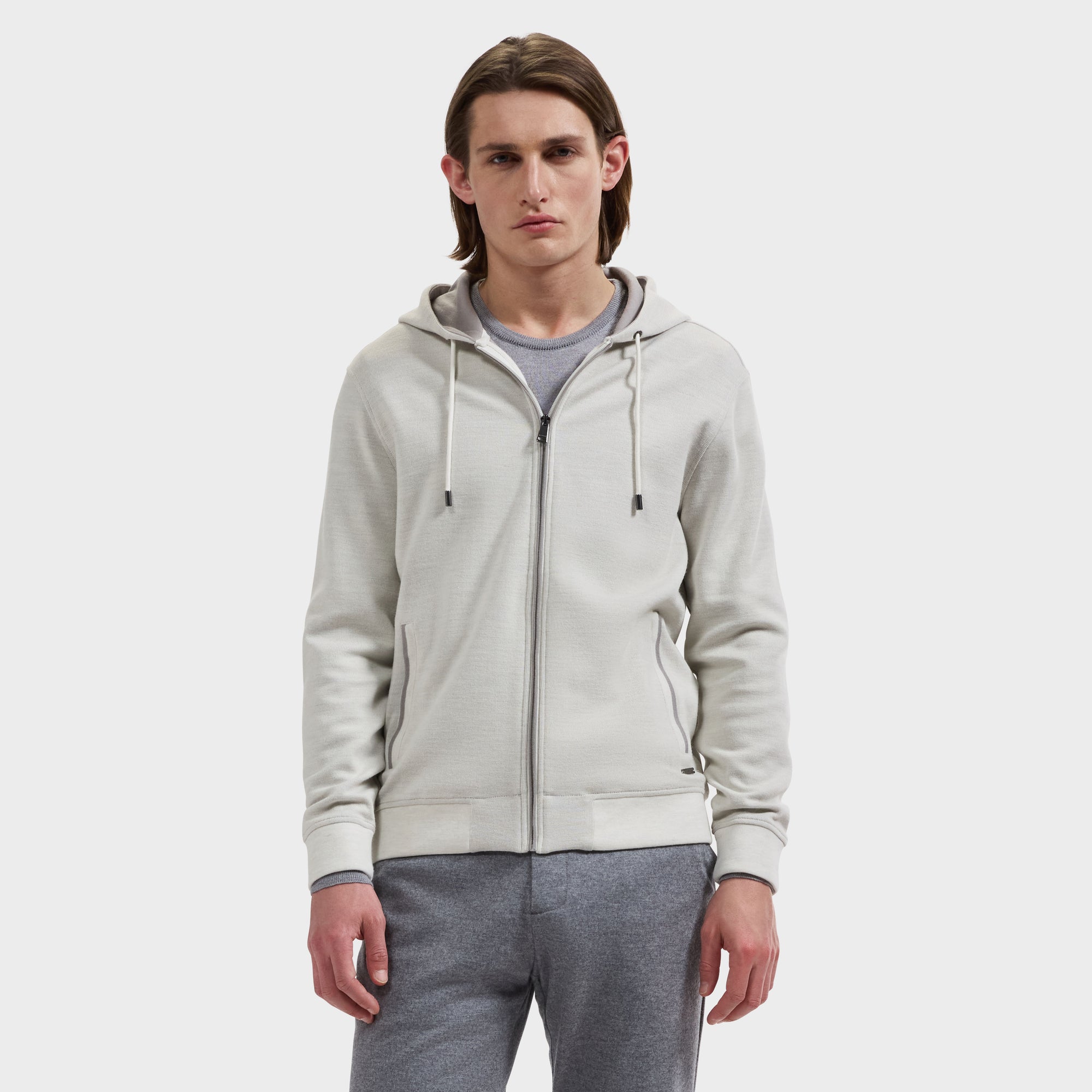 Heathered Zip Hoodie