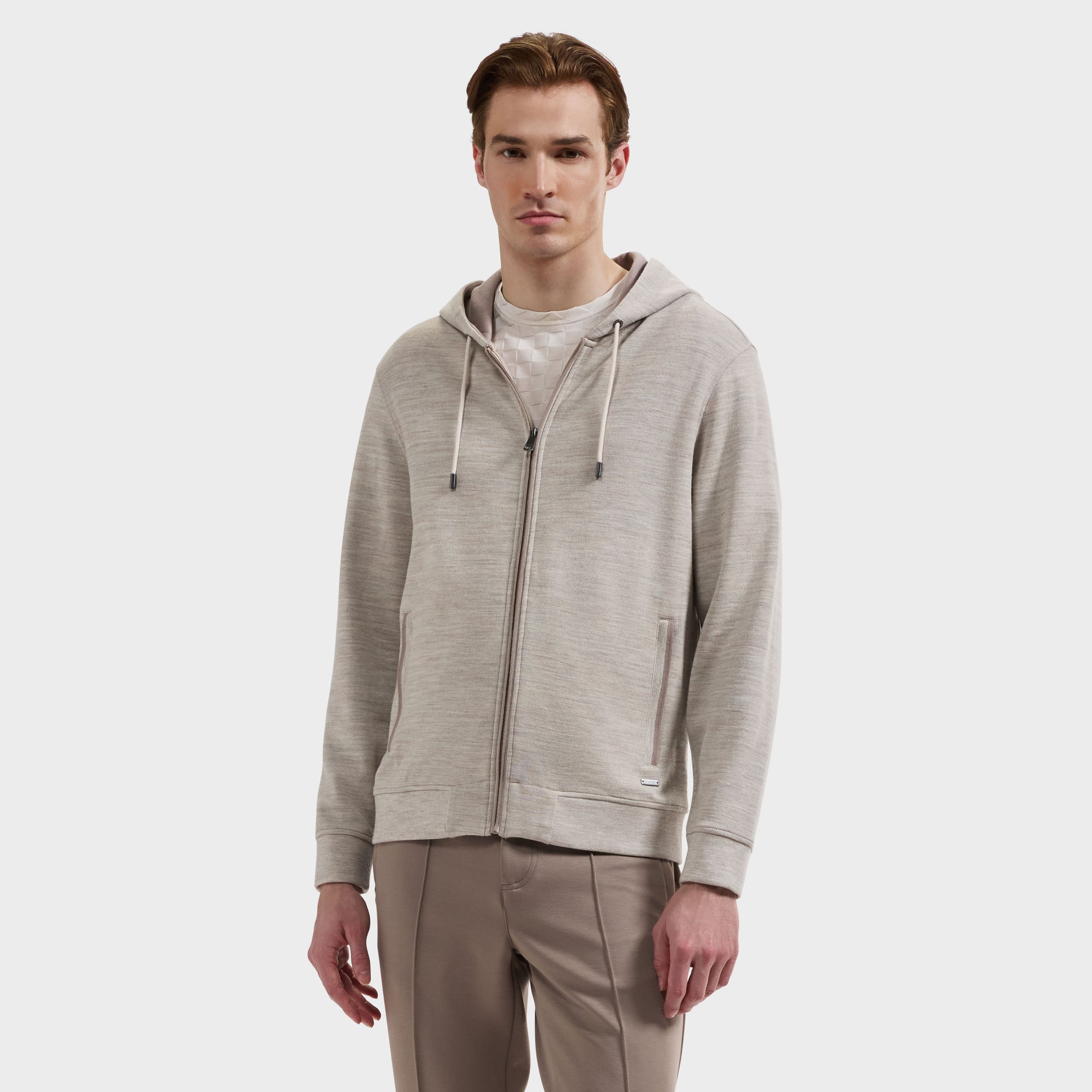 Heathered Zip Hoodie