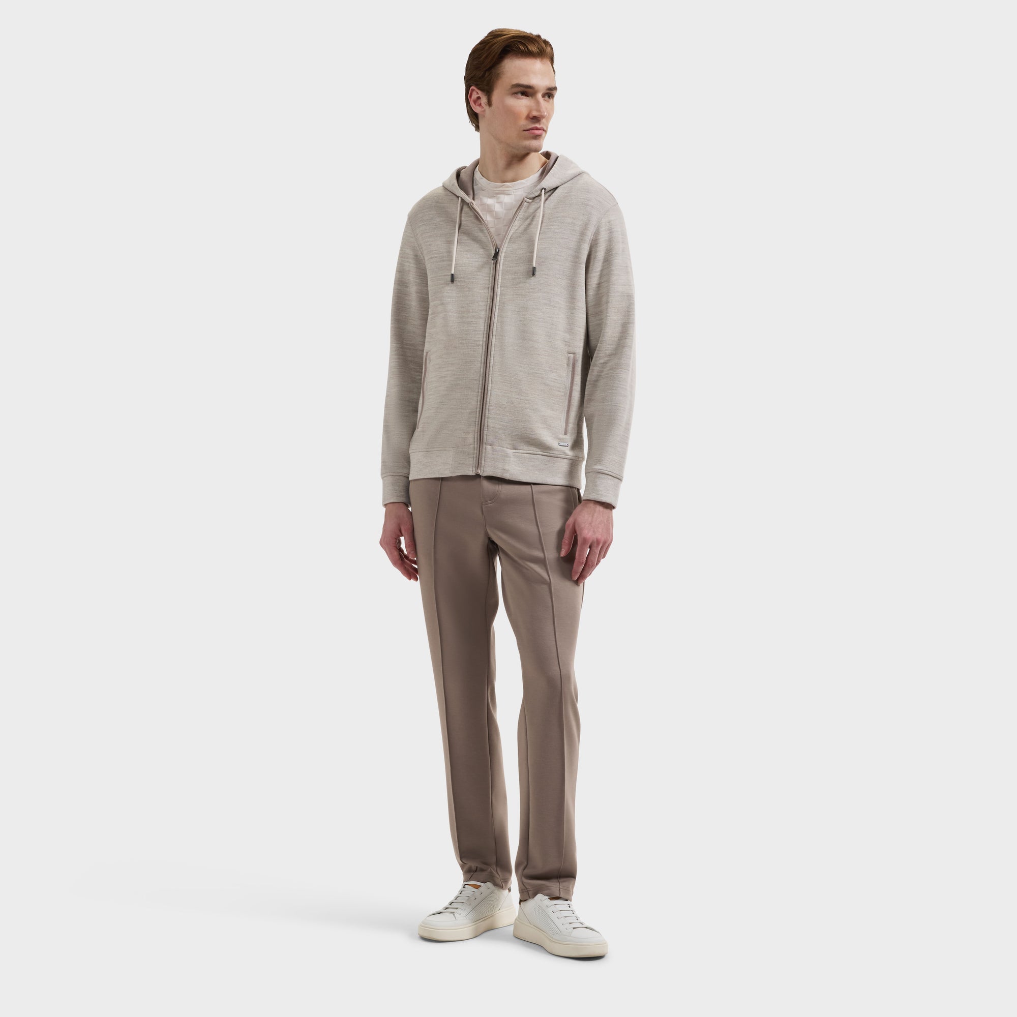 Heathered Zip Hoodie
