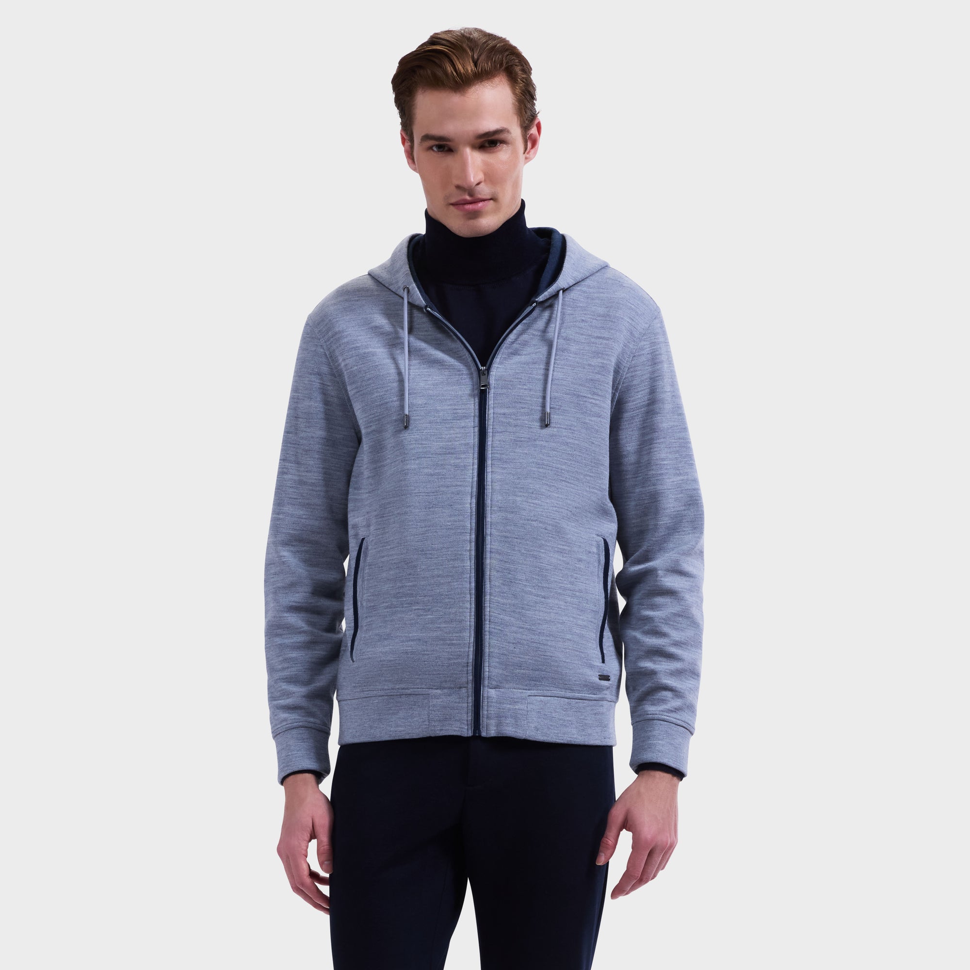 Heathered Zip Hoodie