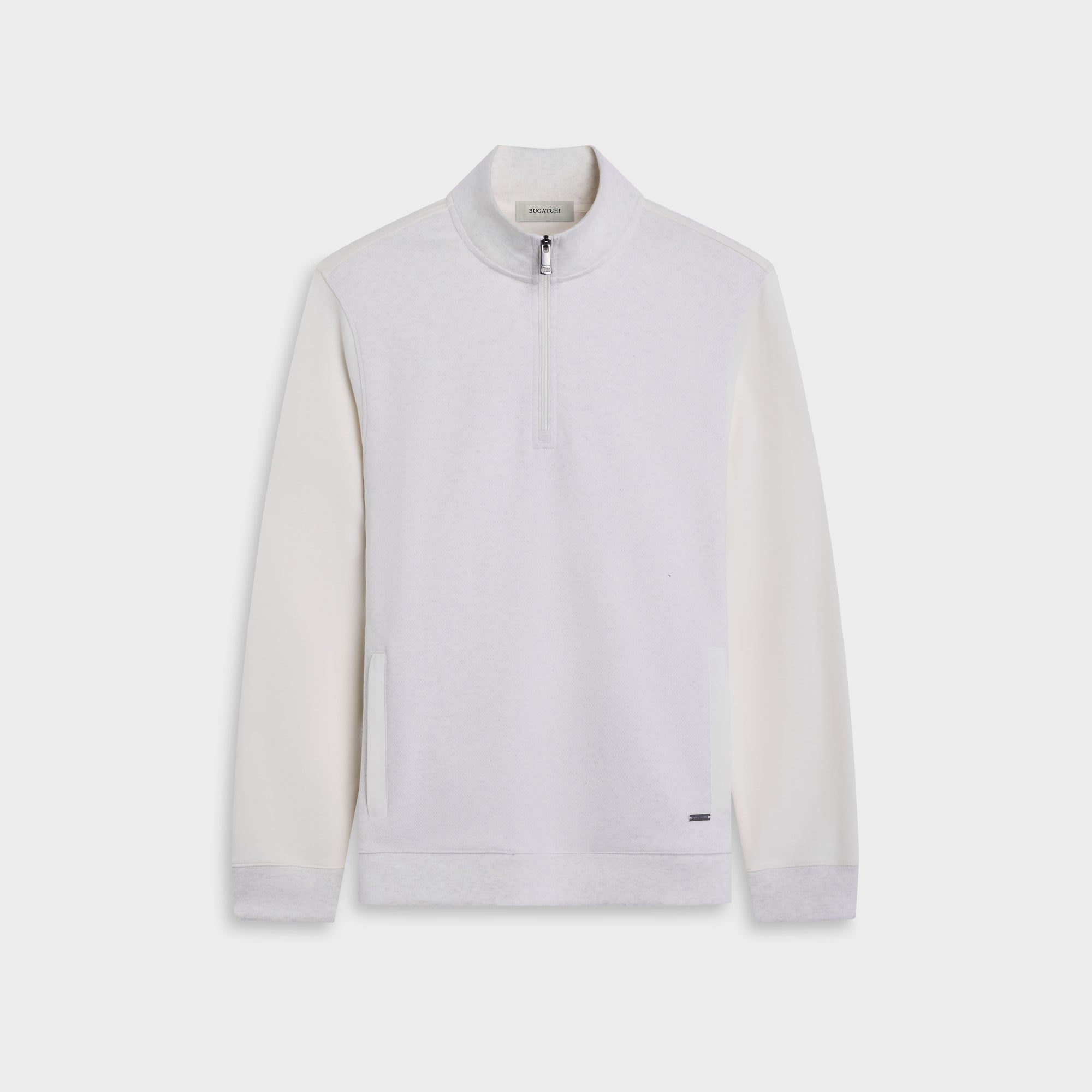 Mixed Media Quarter-Zip Pullover
