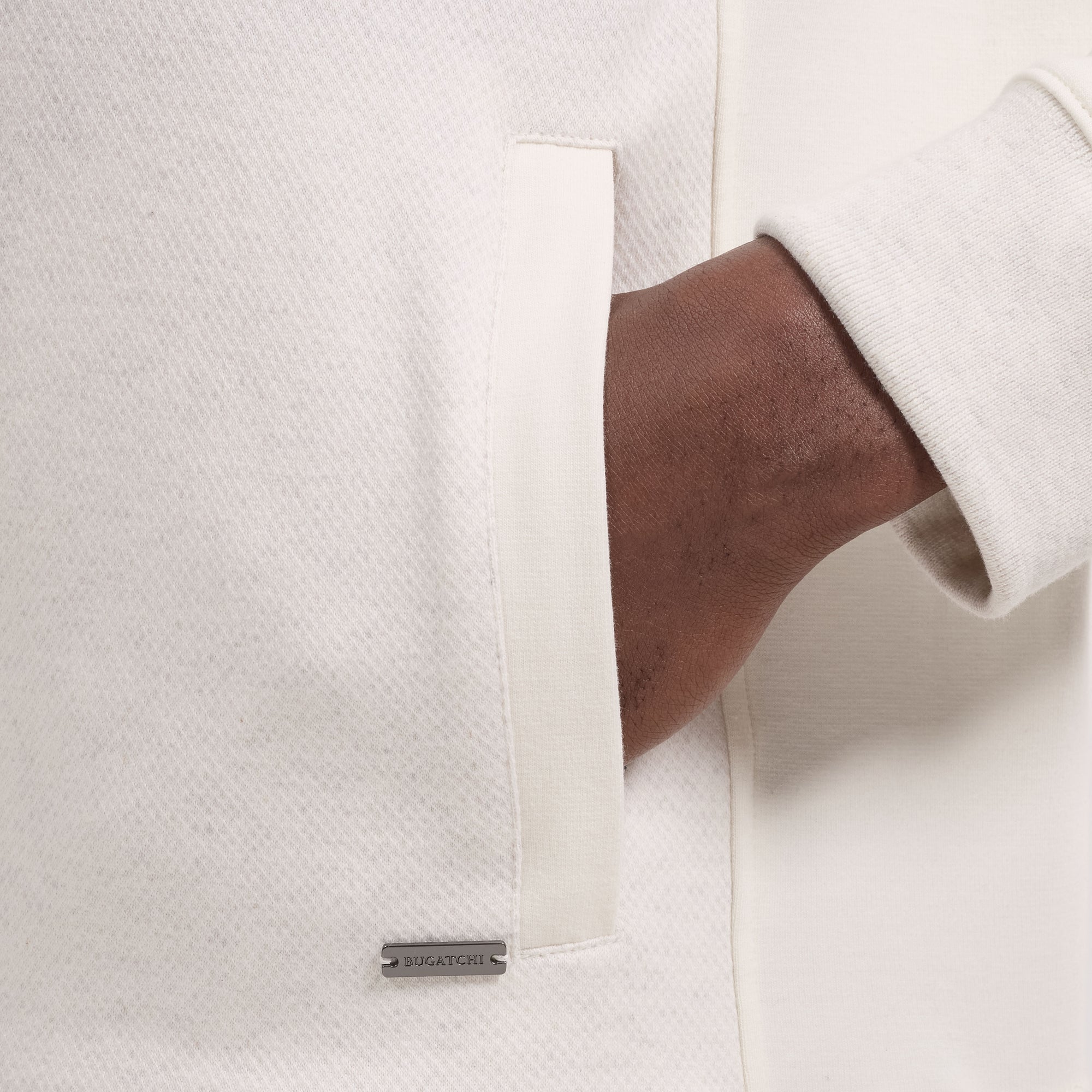 Mixed Media Quarter-Zip Pullover
