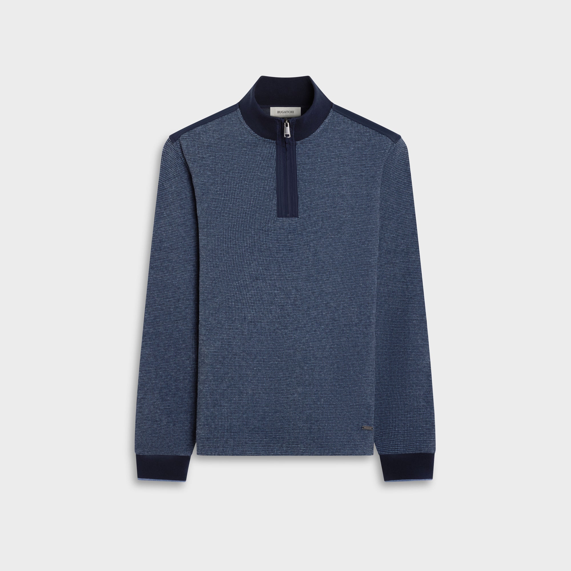 Houndstooth Quarter-Zip Pullover