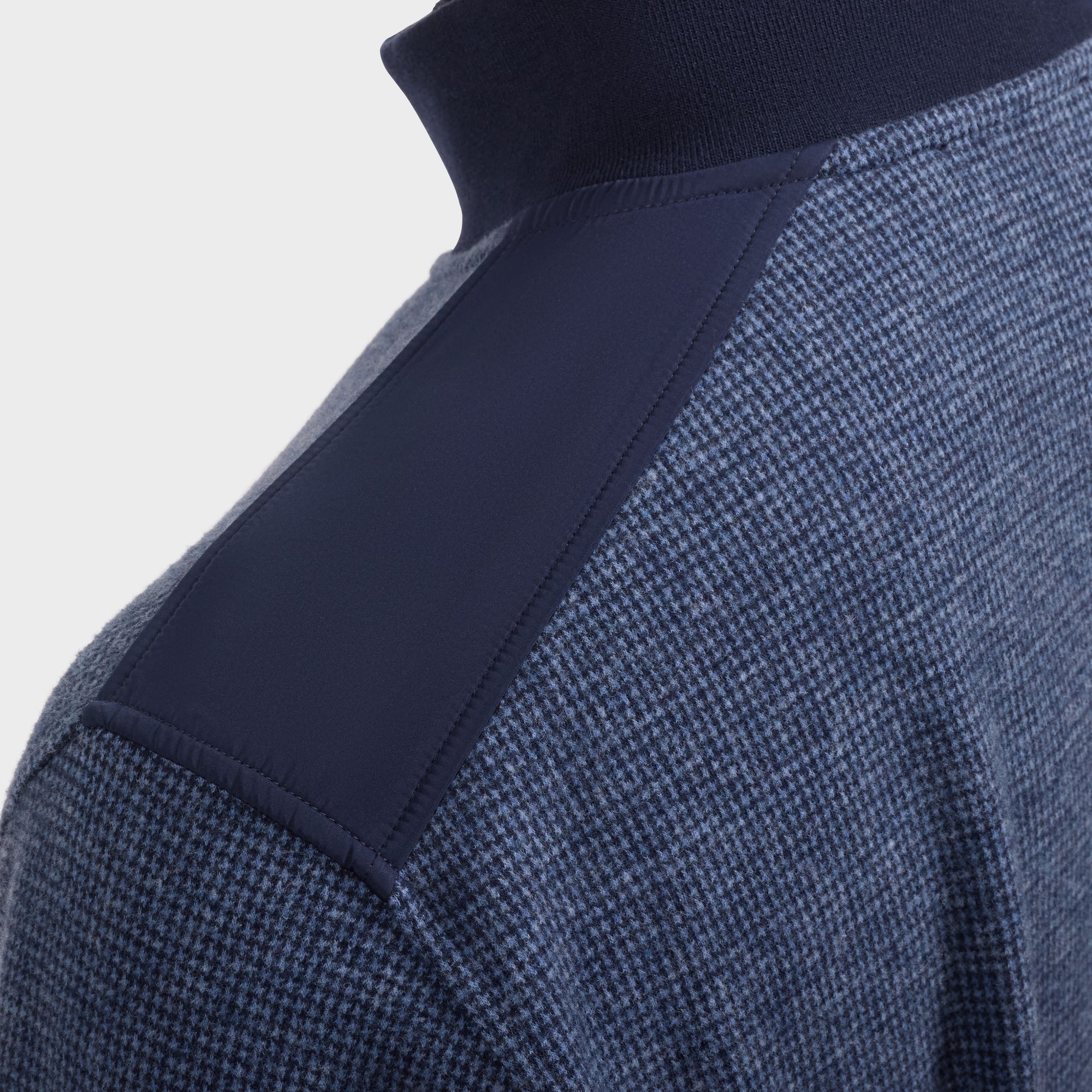 Houndstooth Quarter-Zip Pullover