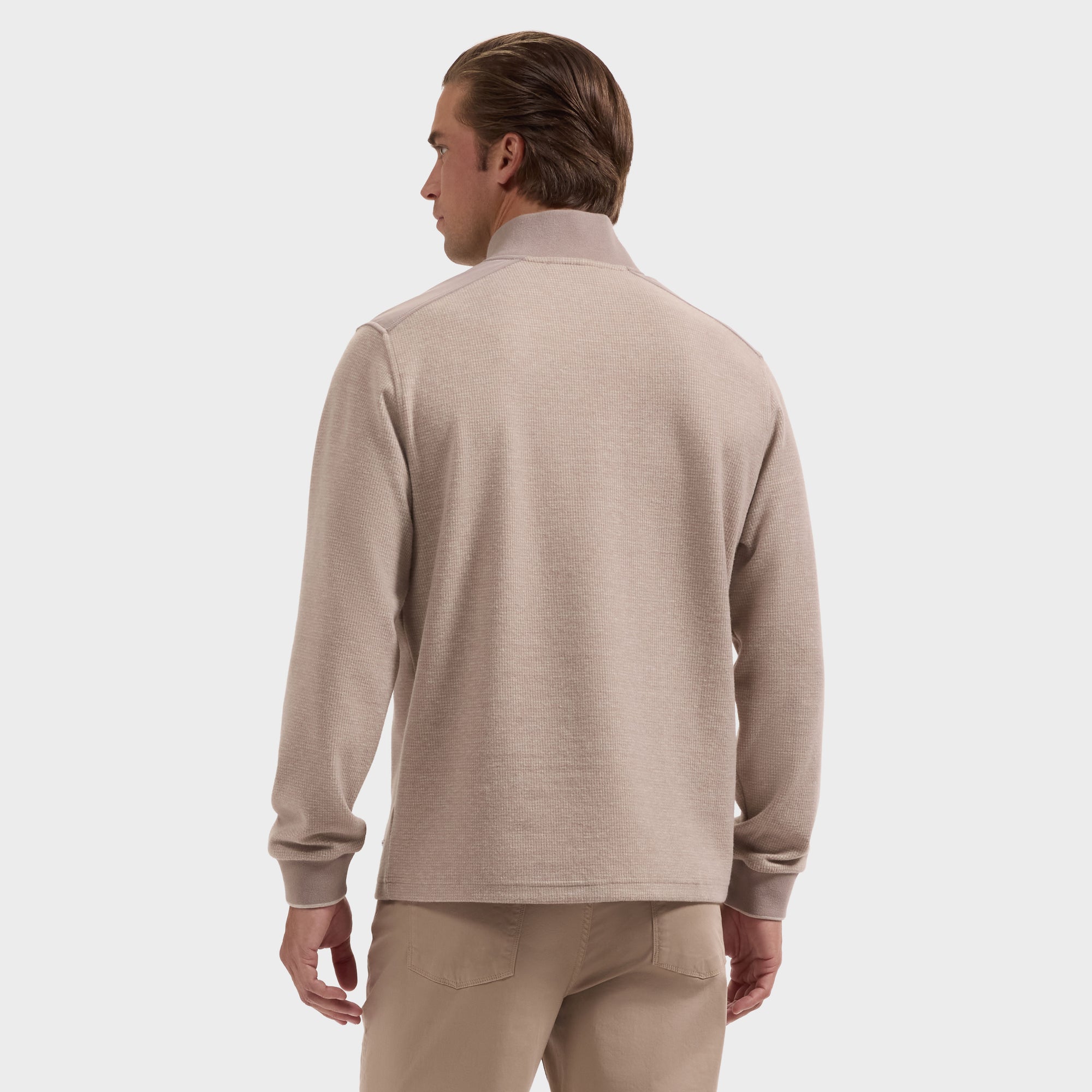 Houndstooth Quarter-Zip Pullover