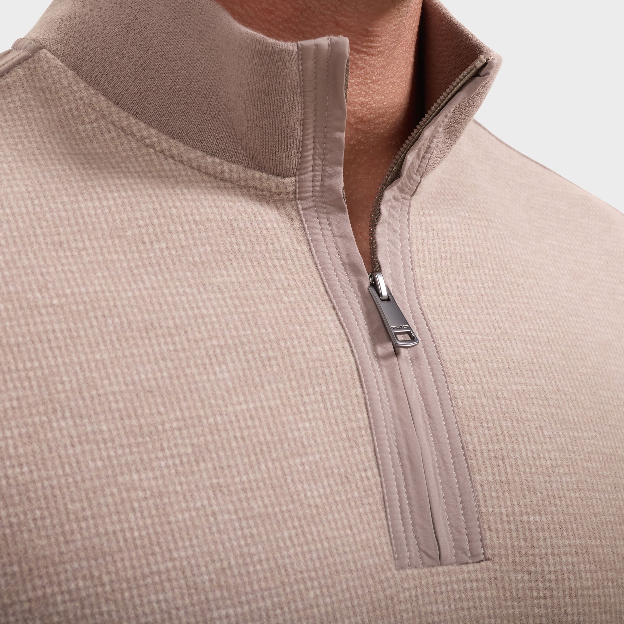 Houndstooth Quarter-Zip Pullover