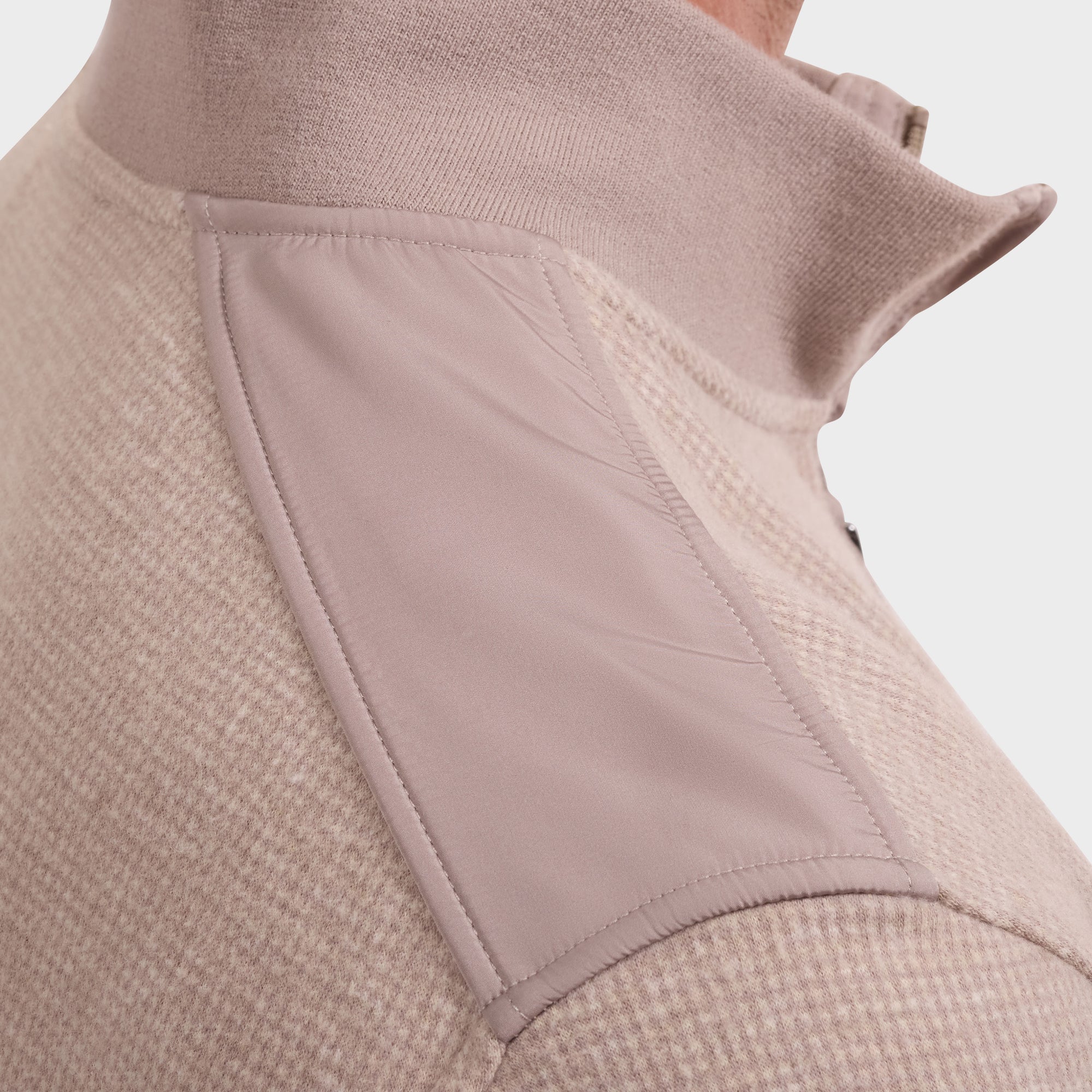 Houndstooth Quarter-Zip Pullover