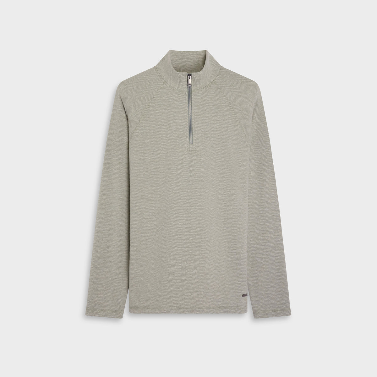 Chevron Quarter-Zip Pullover