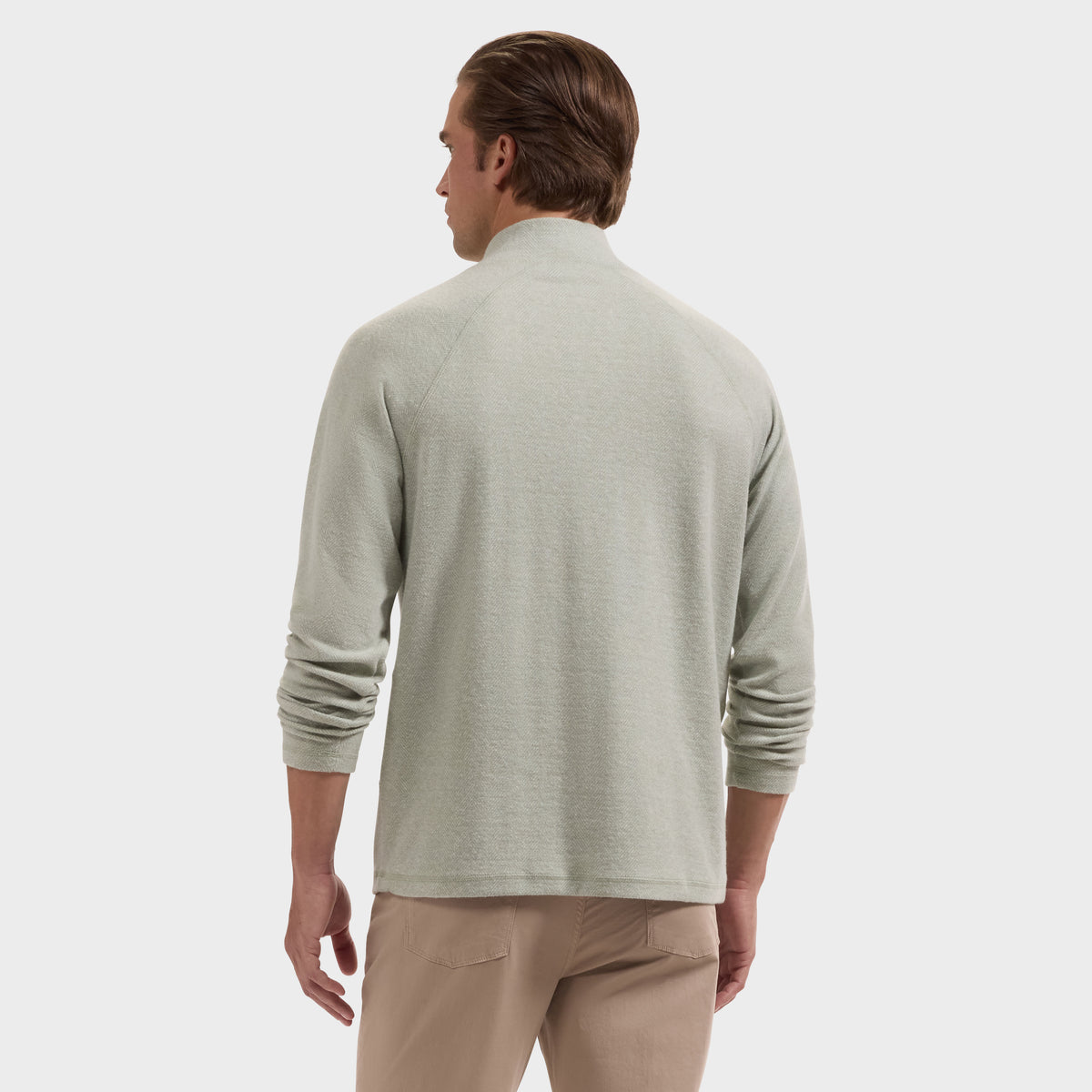 Chevron Quarter-Zip Pullover