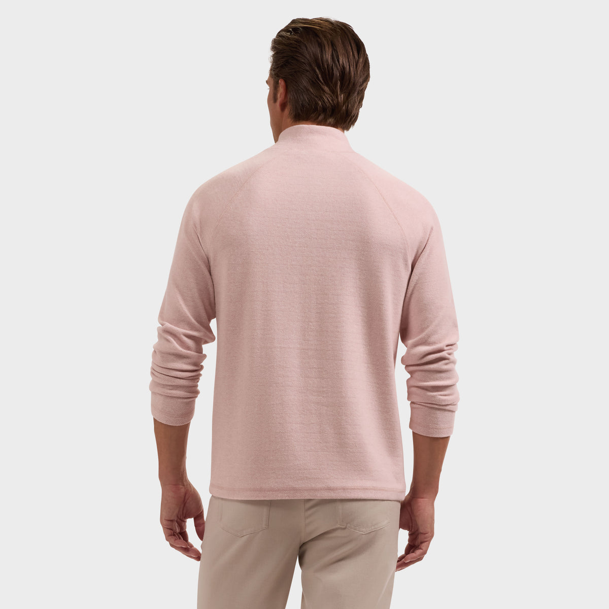 Chevron Quarter-Zip Pullover