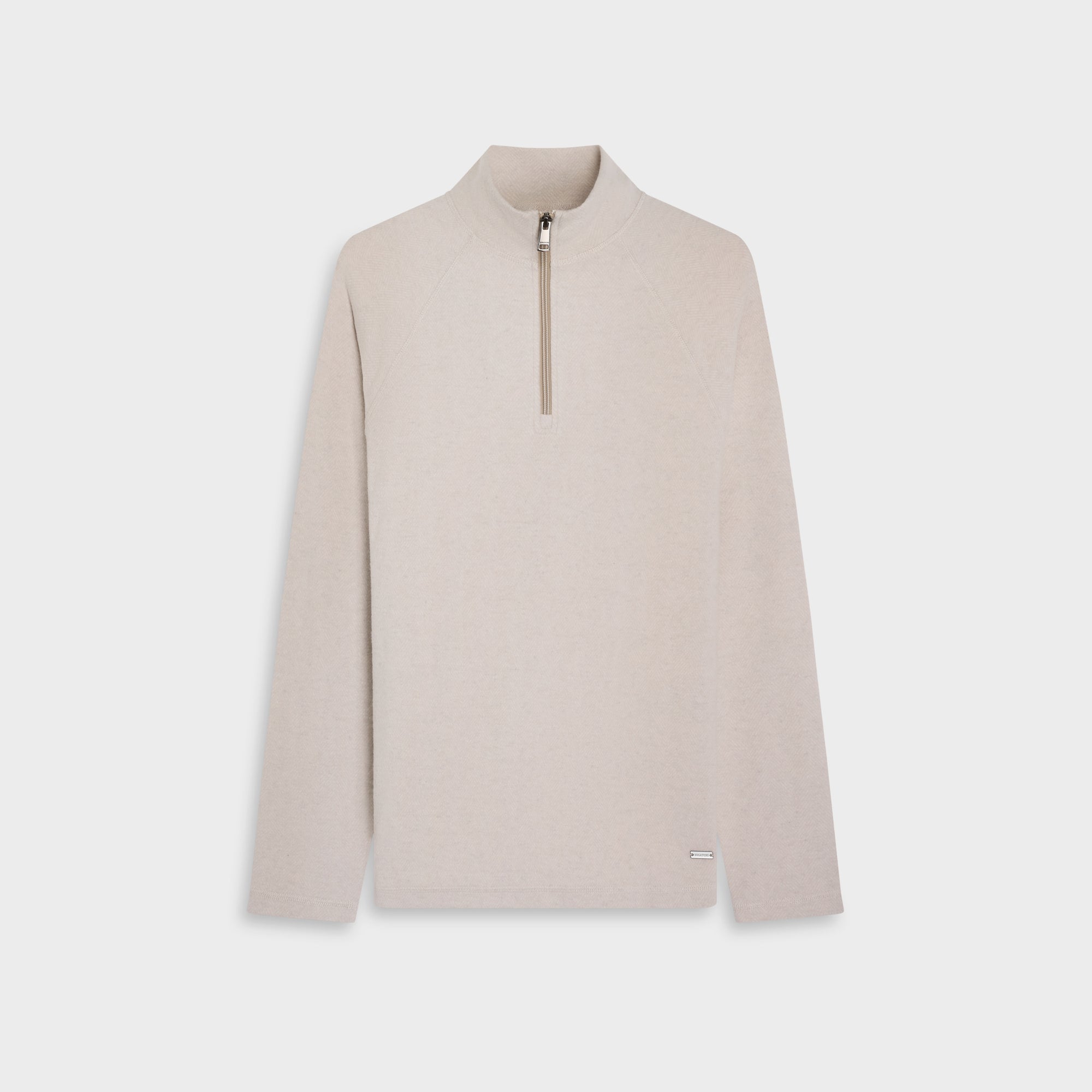 Chevron Quarter-Zip Pullover