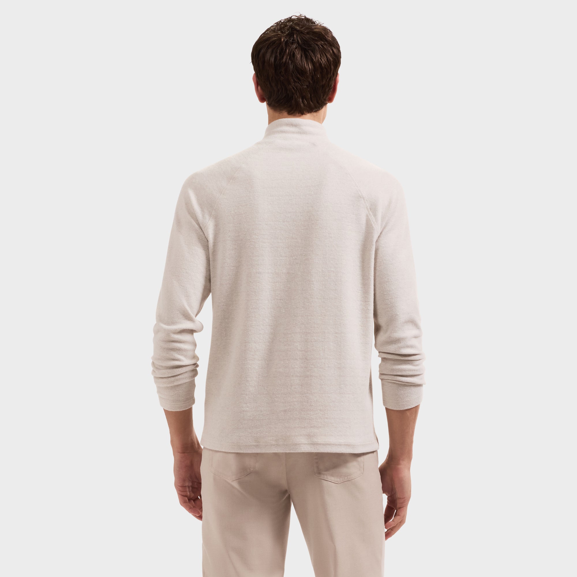 Chevron Quarter-Zip Pullover