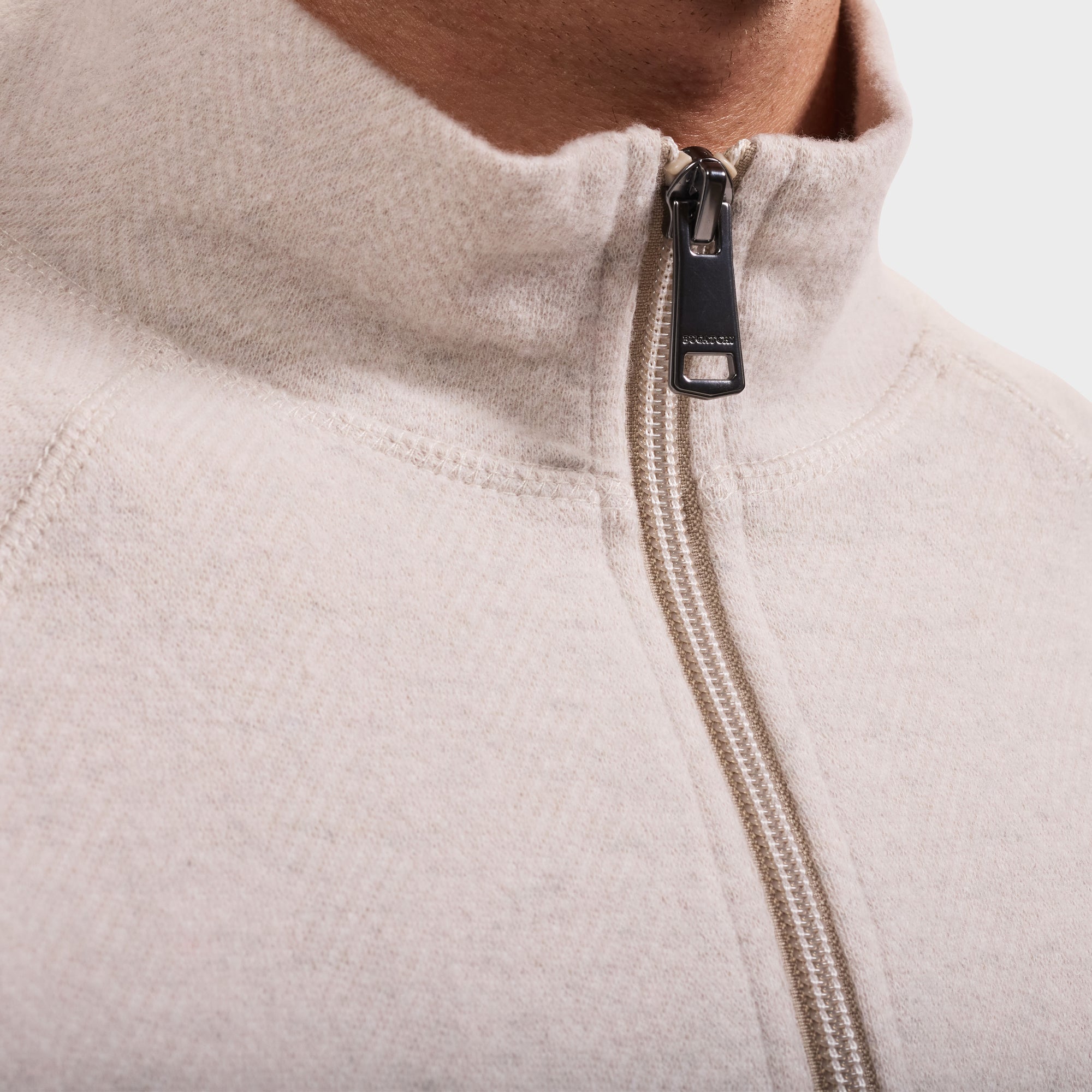 Chevron Quarter-Zip Pullover